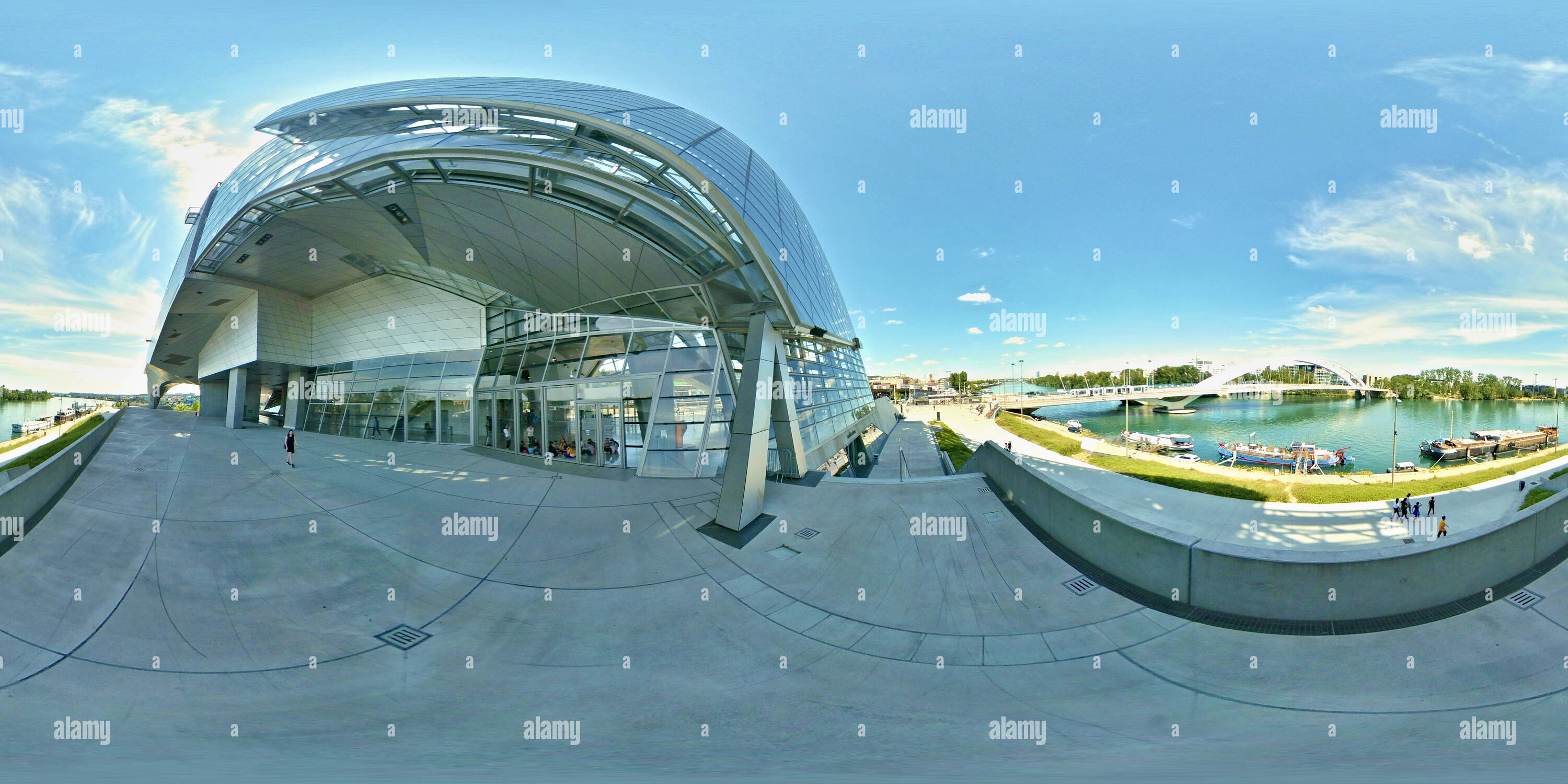 360 view of Musée des Confluences Lyon Alamy