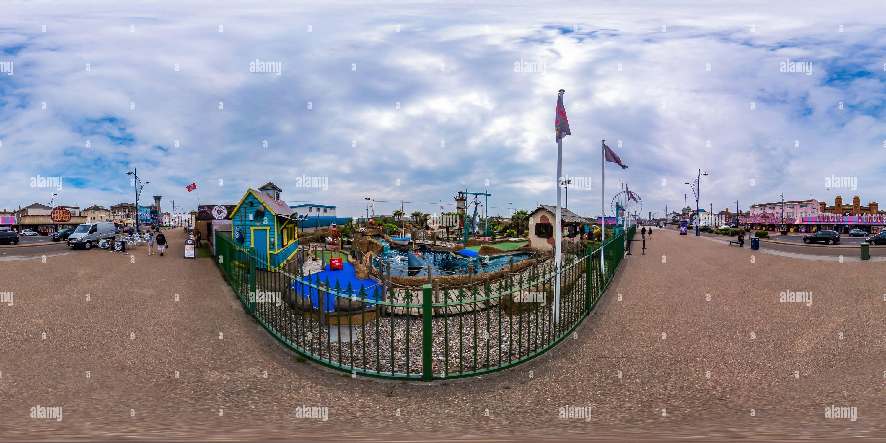 360 View Of Great Yarmouth Norfolk UK July 2021 Pirates Cove