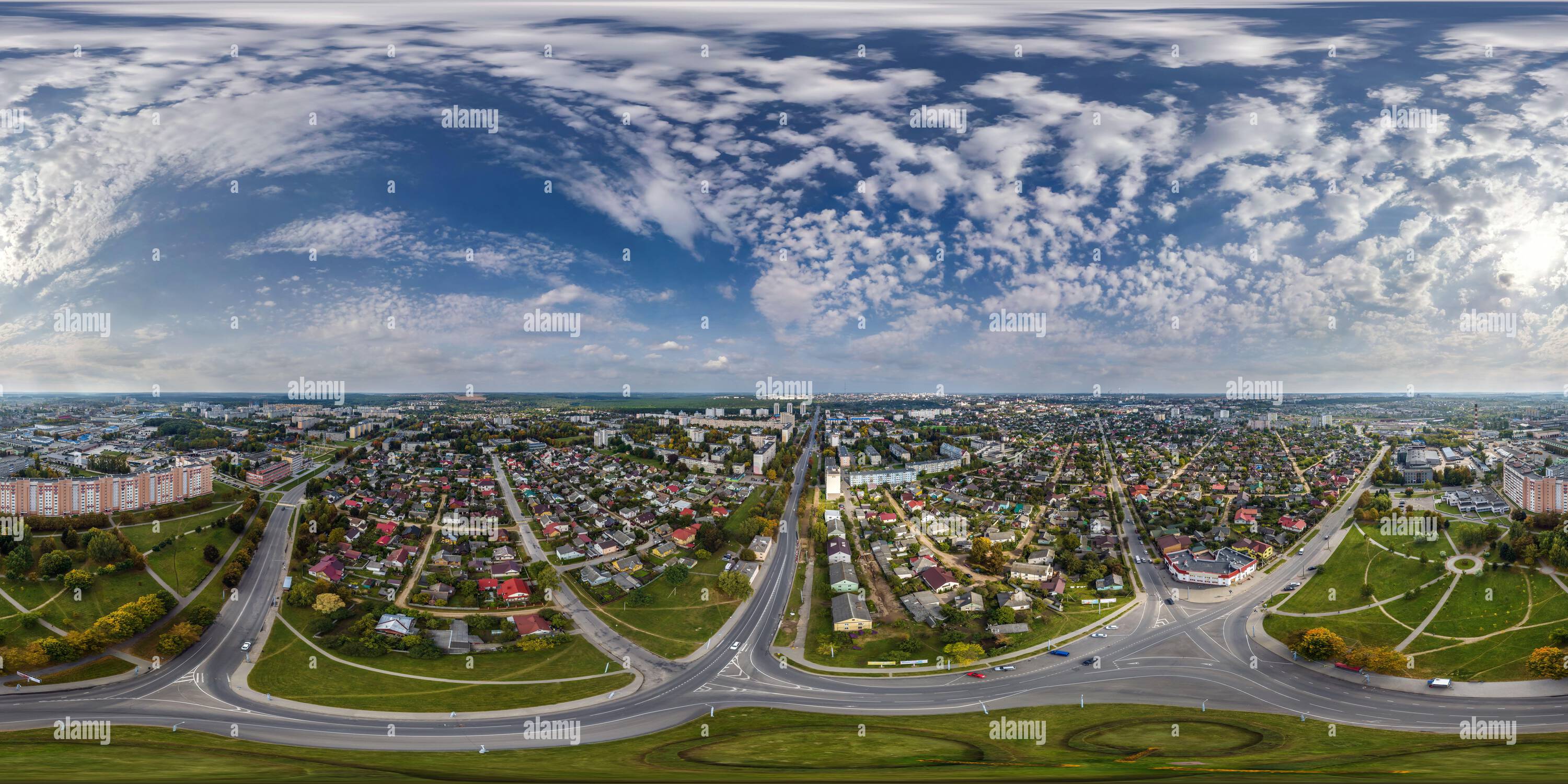 View Of Aerial Full Seamless Spherical Hdri Panorama View