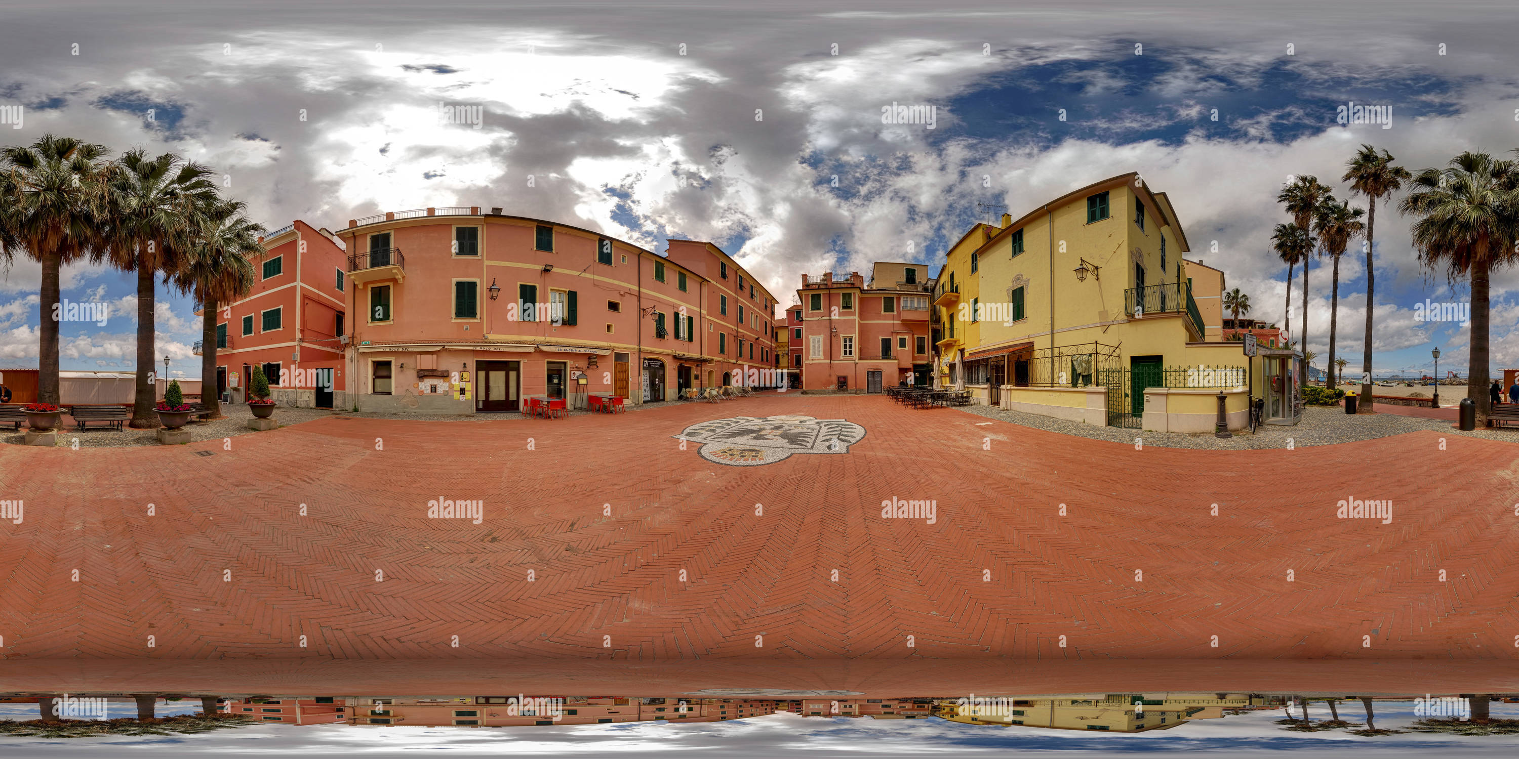 360 View Of Laigueglia Guglielmo Marconi Square Alamy