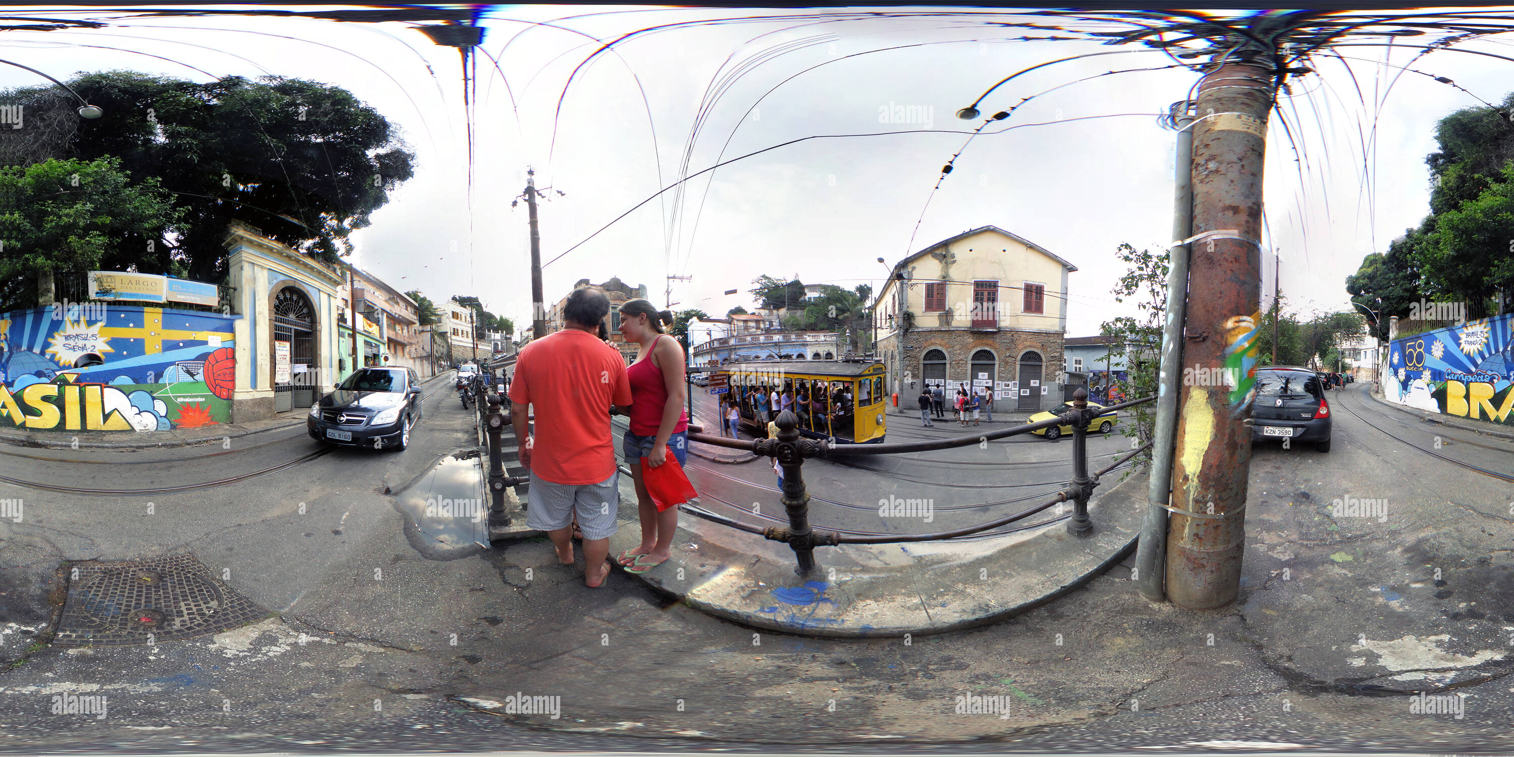 360 View Of Bonde De Santa Teresa Rio De Janeiro Brasil Alamy