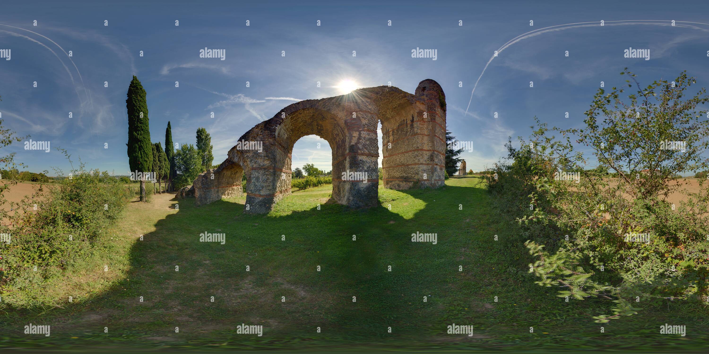 View Of Vestiges De L Aqueduc Du Gier Chaponost Rhone France