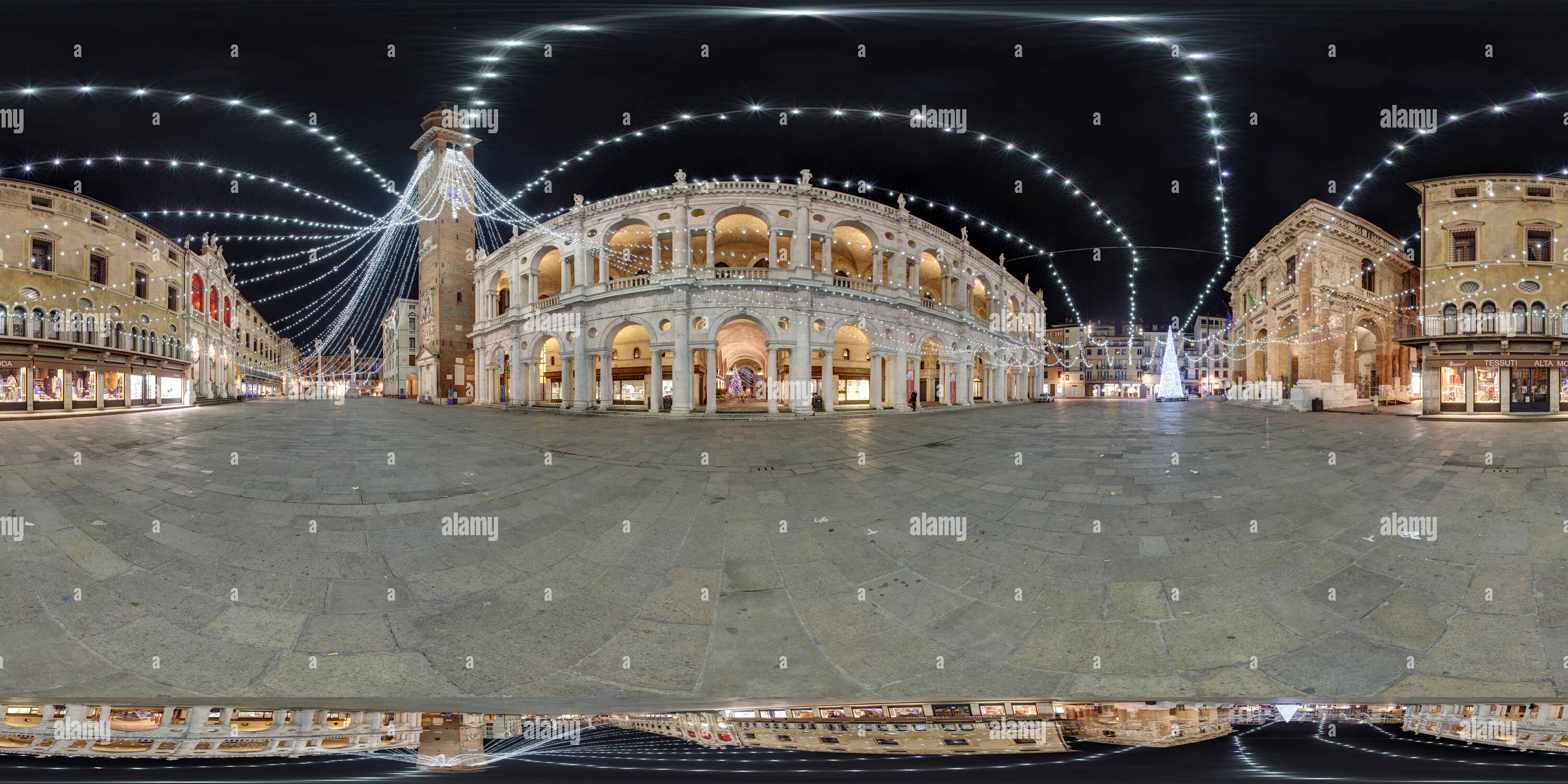 View Of Piazza Dei Signori With The Christmas Lights Of Alamy