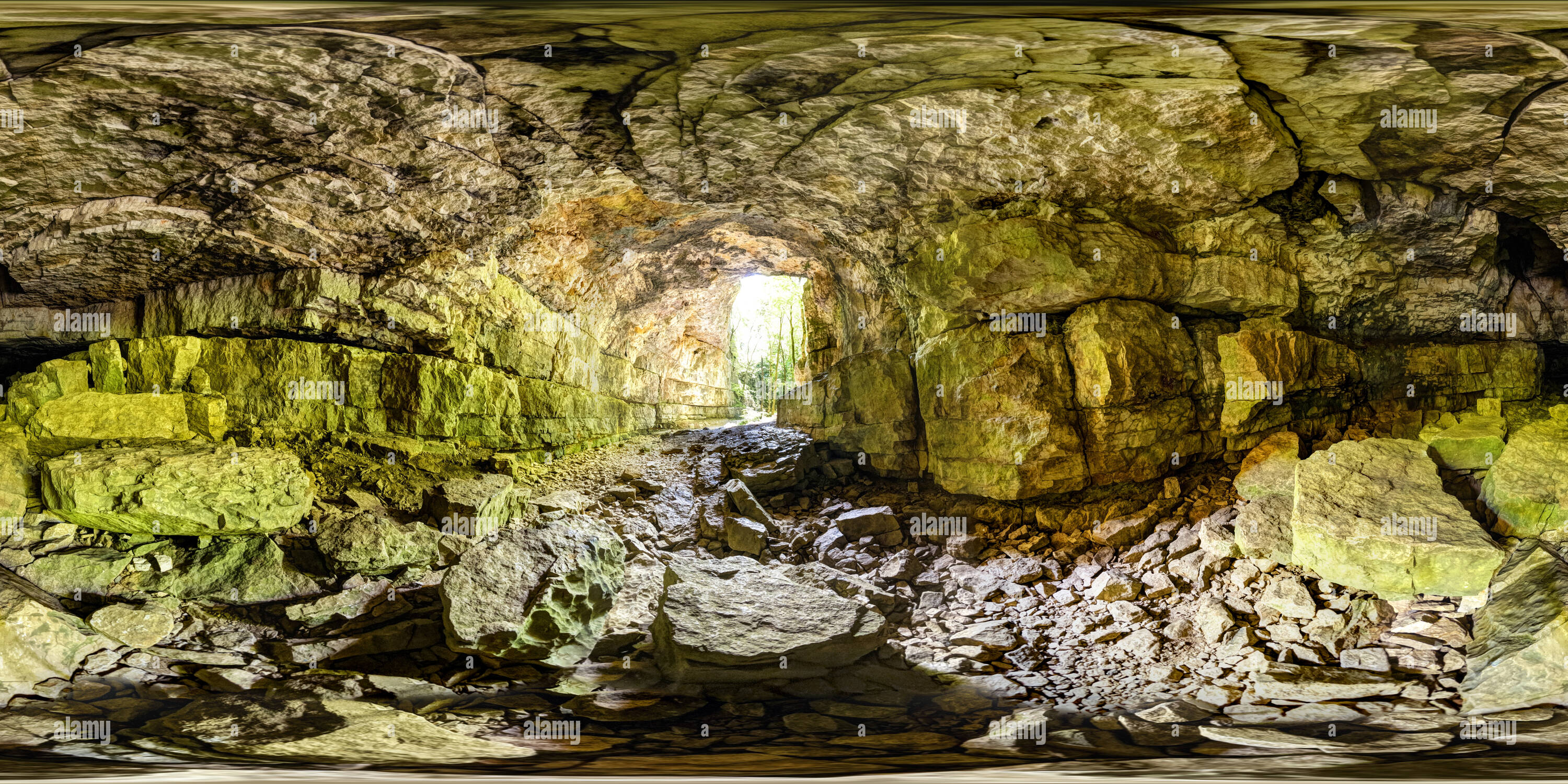 360 view of Falkensteiner Höhle Bad Urach Alamy