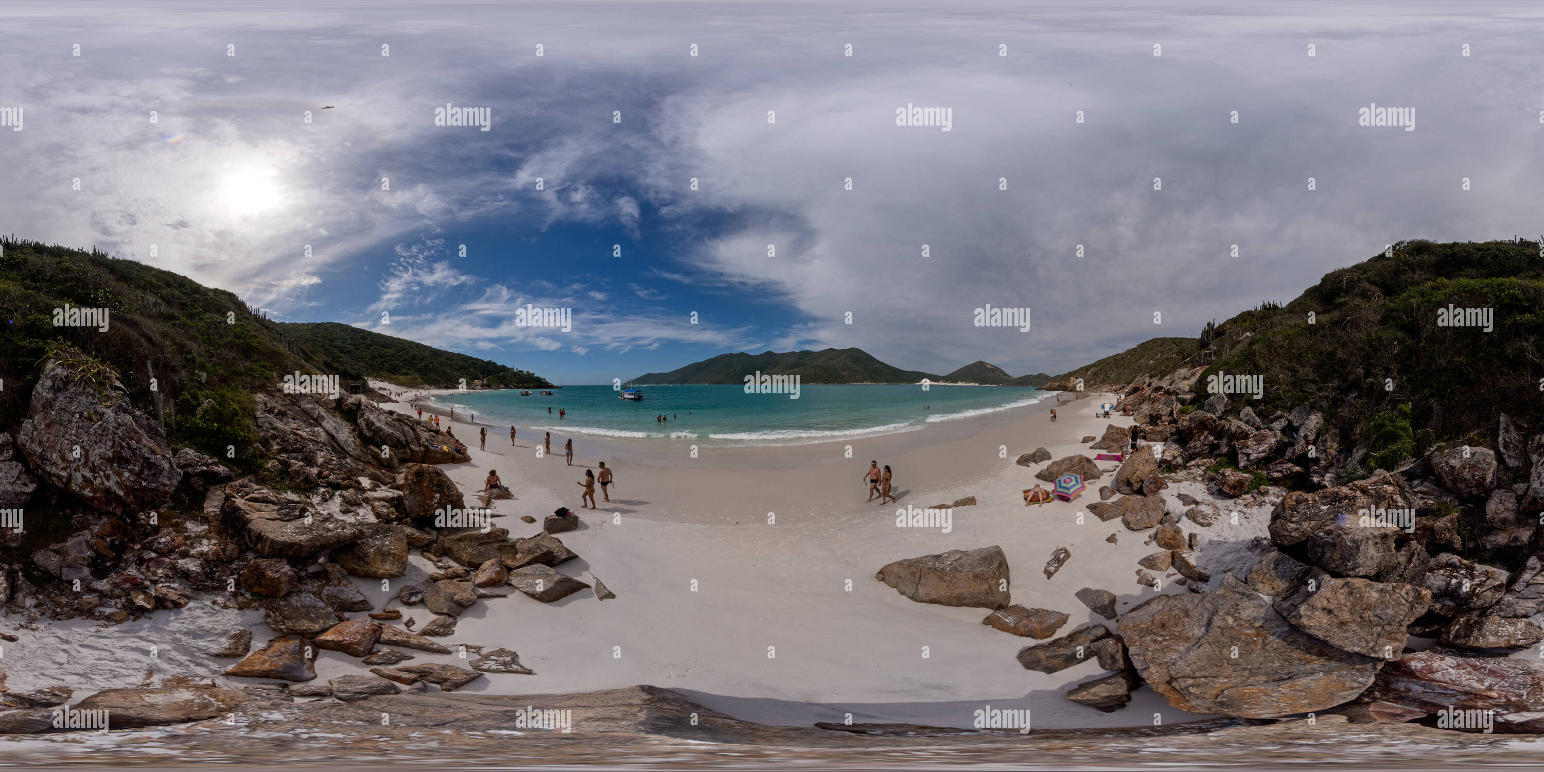 360 View Of Praia Do Pontal Do Atalaia Arraial Do Cabo Alamy