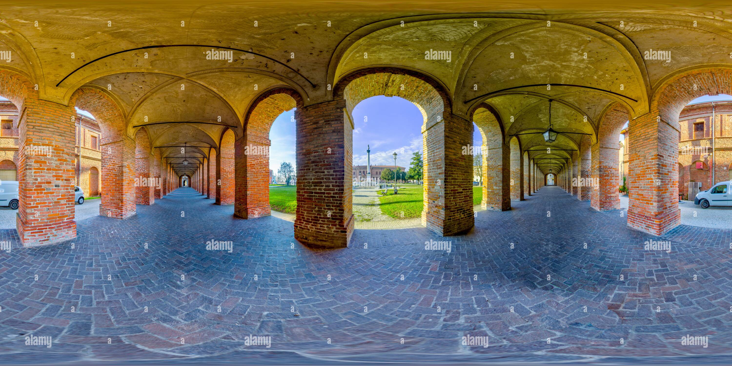 View Of Galleria Degli Antichi Sabbioneta Alamy