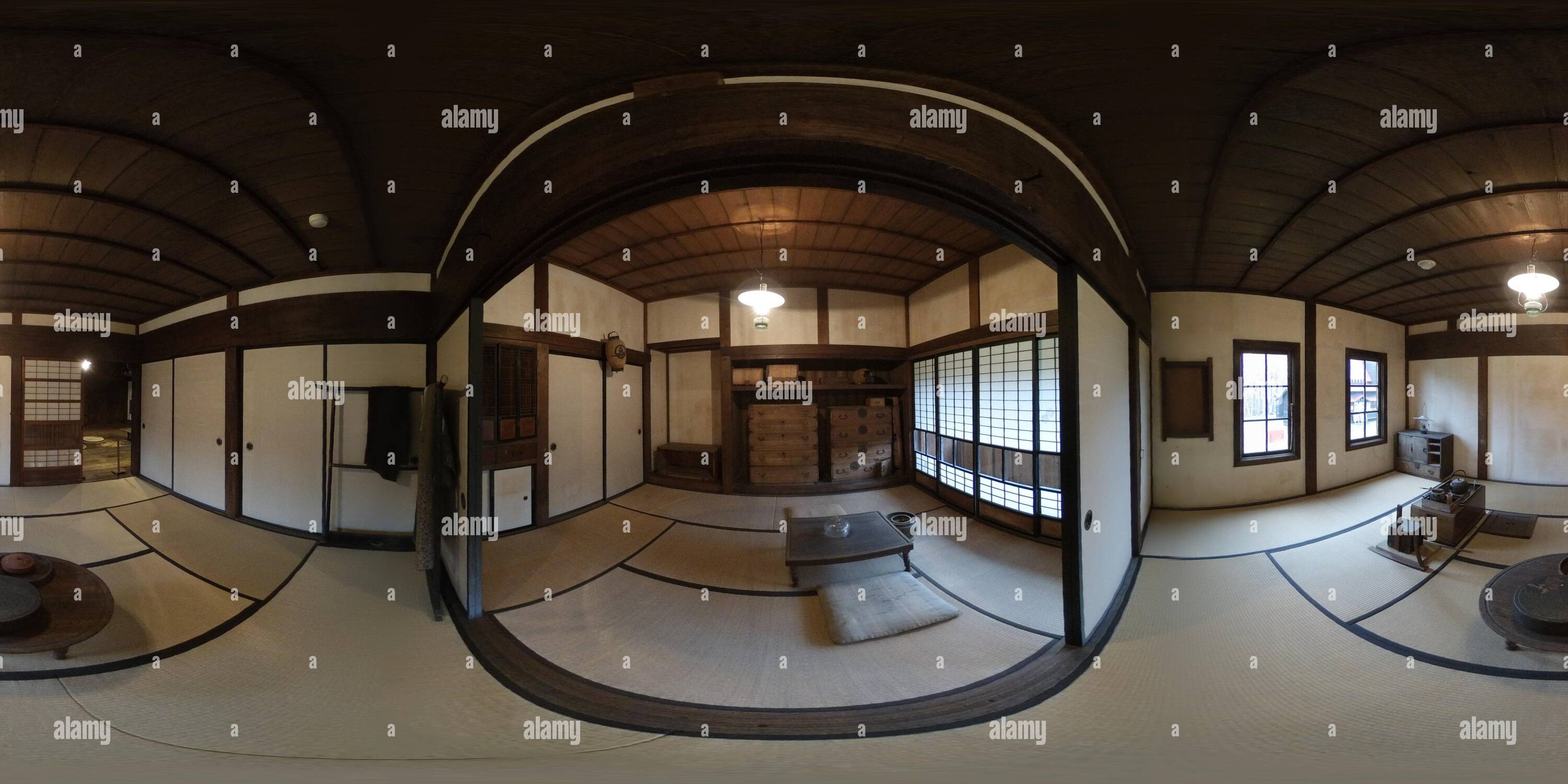 360 View Of Interior Edo Traditional Japanese Room In The House 4k 360 Stock Photo Alamy