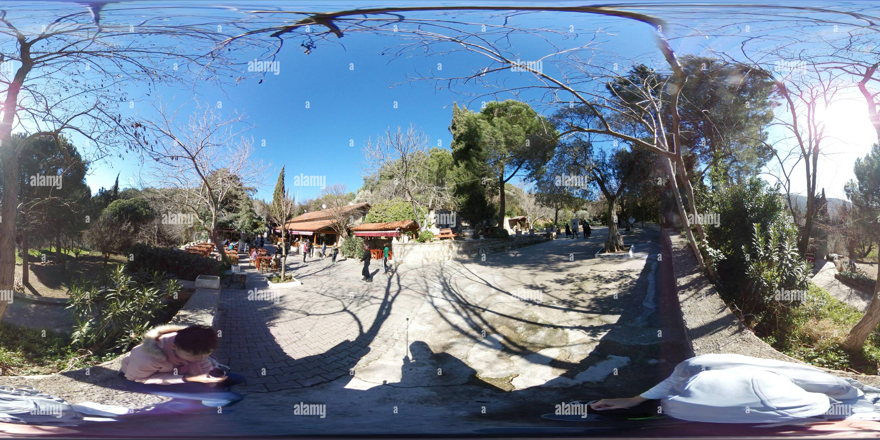 360° view of virgin mary's stone cottage at Ephesus, Turkey Alamy