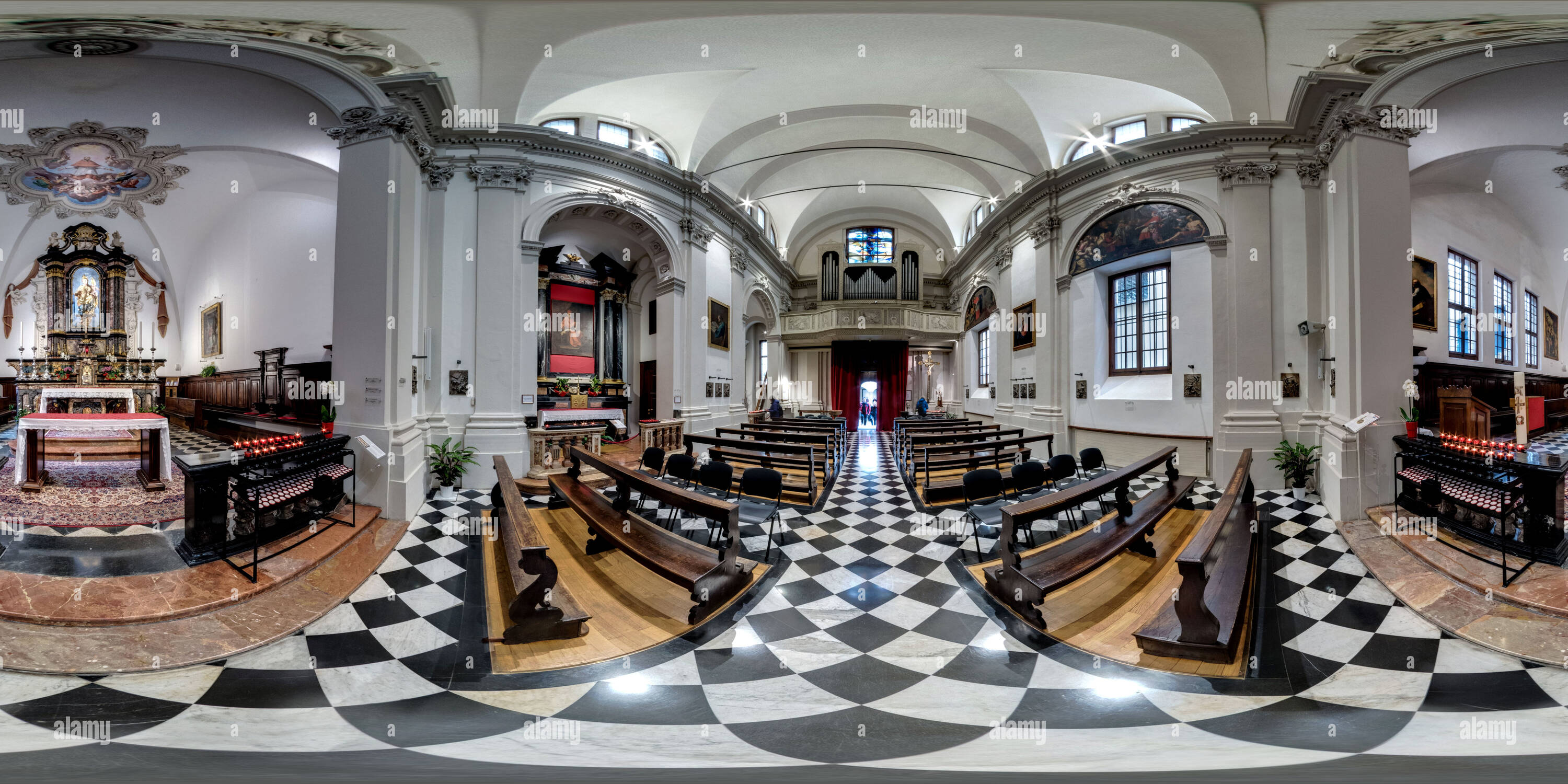 360° view of Chiesa di San Carlo Borromeo Alamy