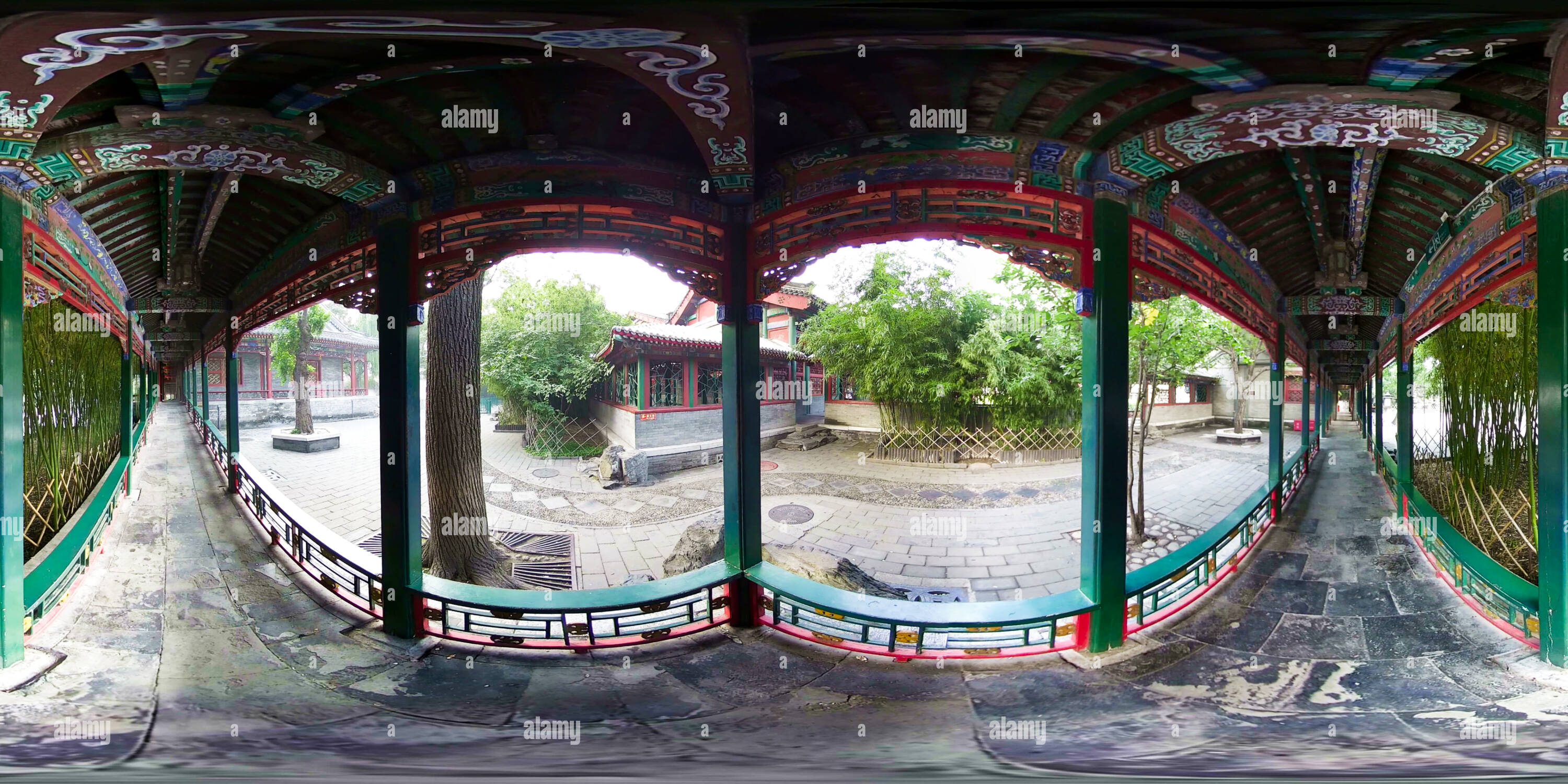 360 degree panoramic view of The largest royal mansion in Beijing