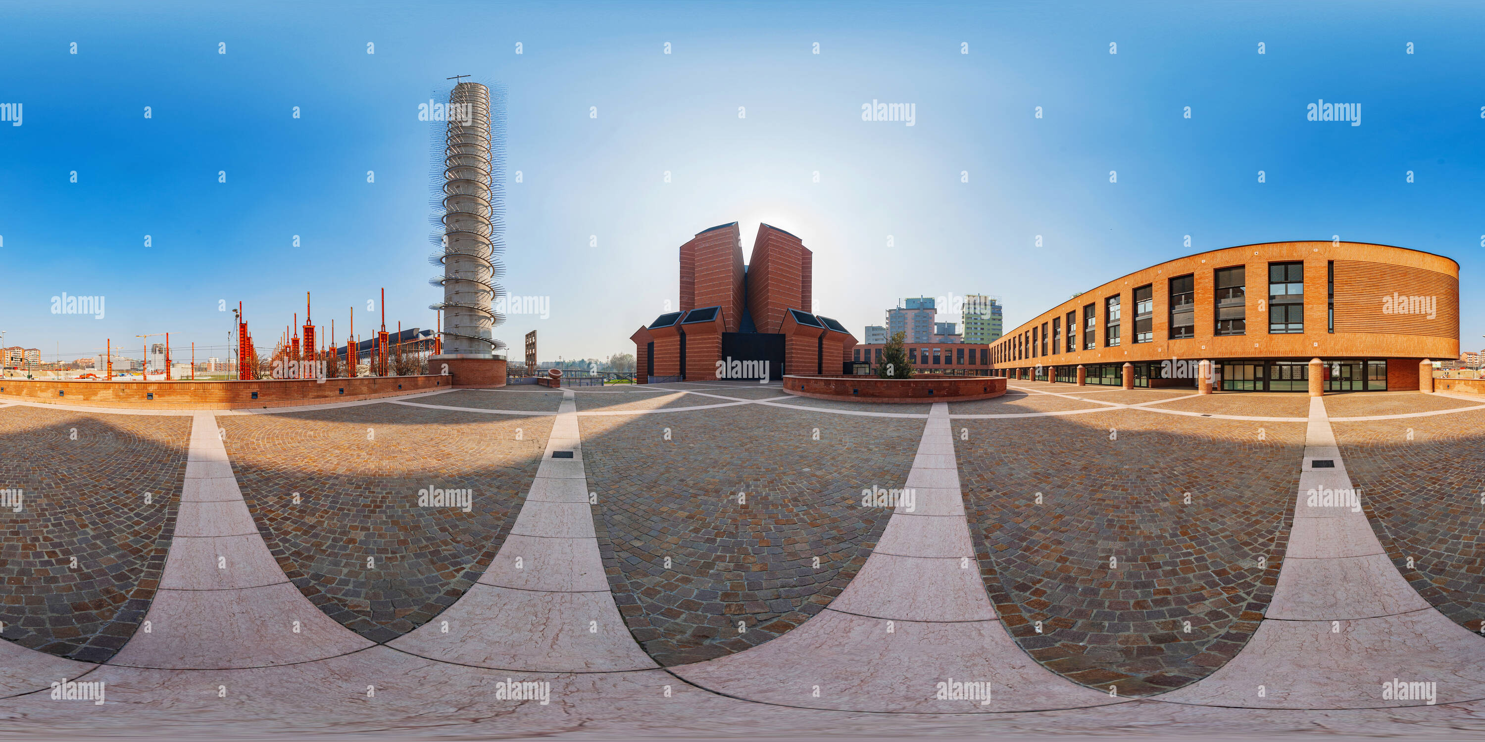 360° view of Chiesa Volto Santo Torino Alamy