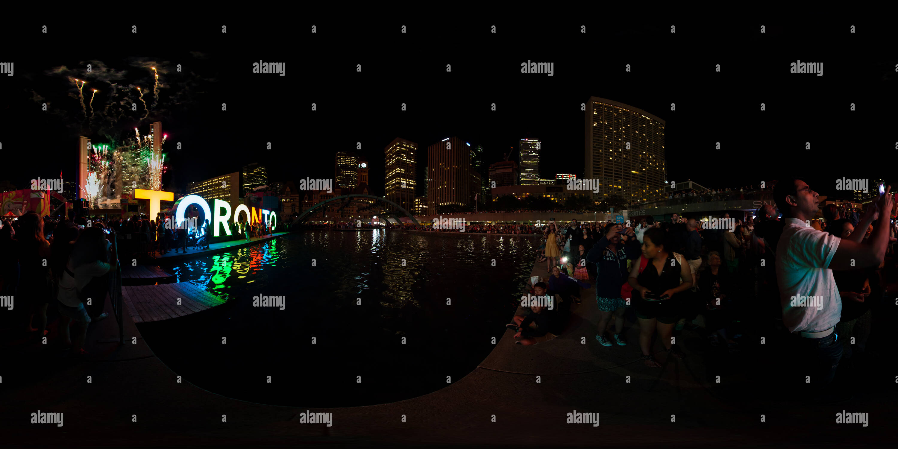 360° view of Love Sign in Montreal, Canada Alamy