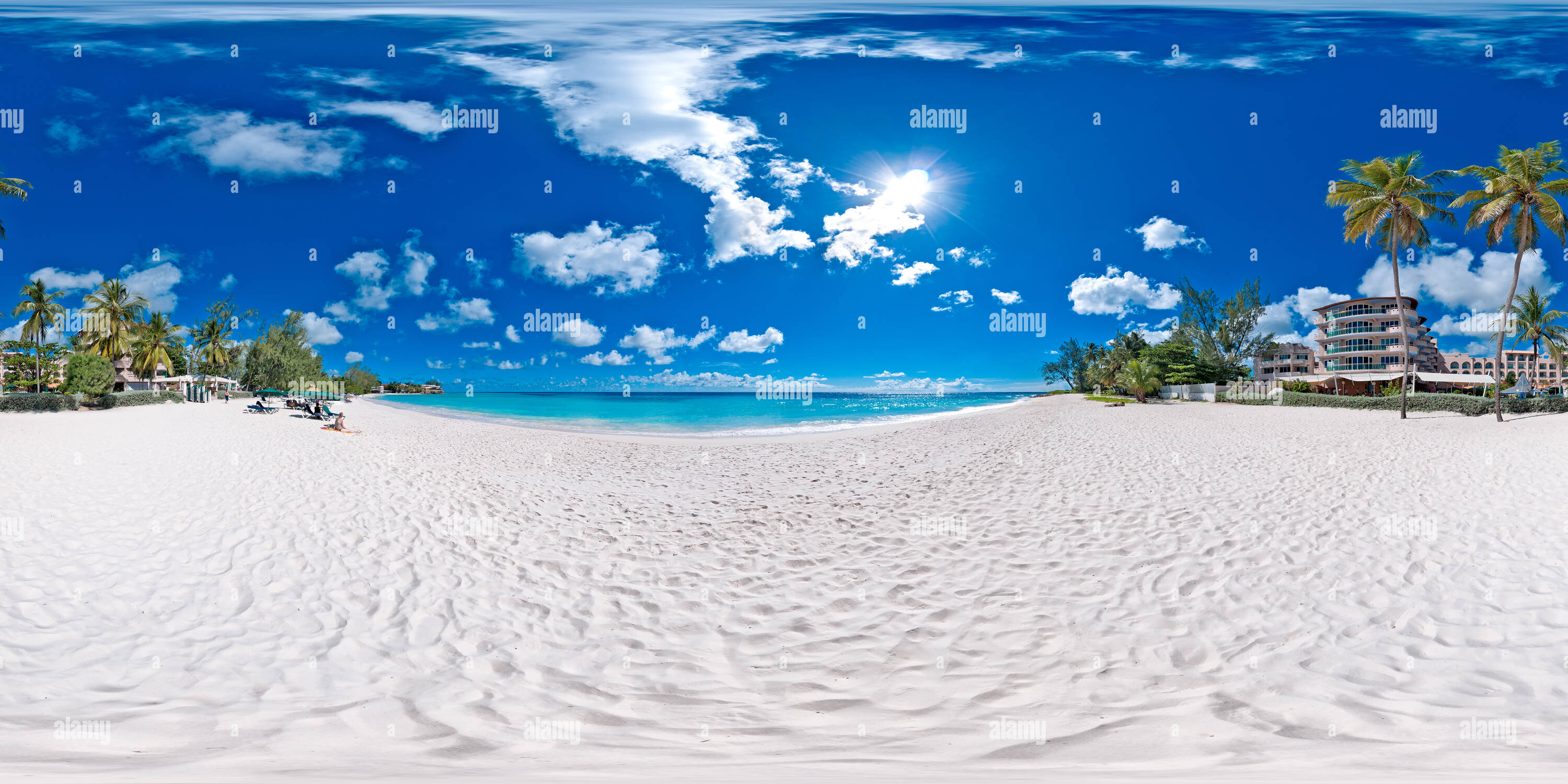 360° view of Accra Beach - west end - Alamy