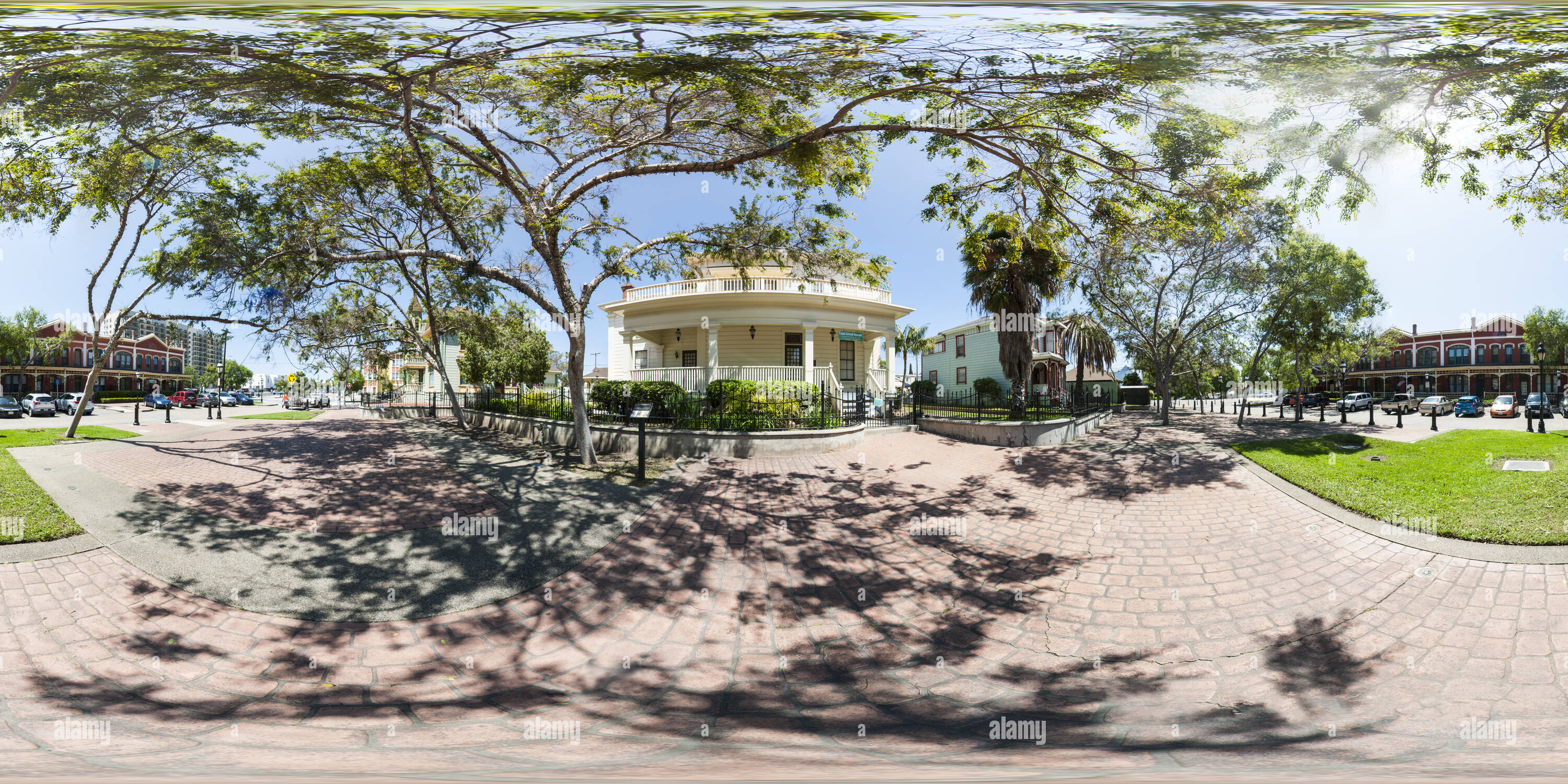 360 degree panoramic view of The Frank Kimball House in National City, California