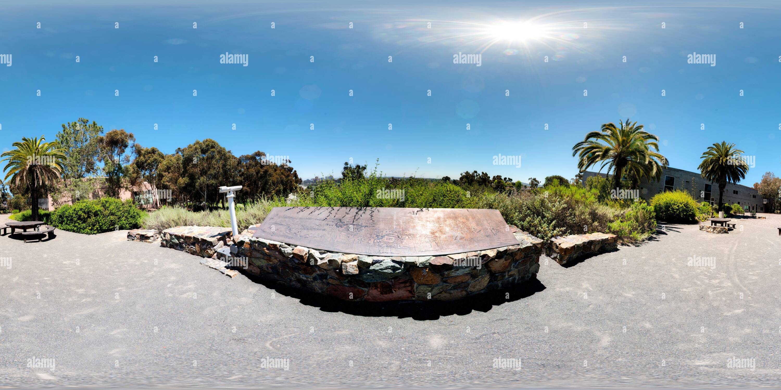 360° view of La Jolla Vista View on the UC San Diego Campus Alamy
