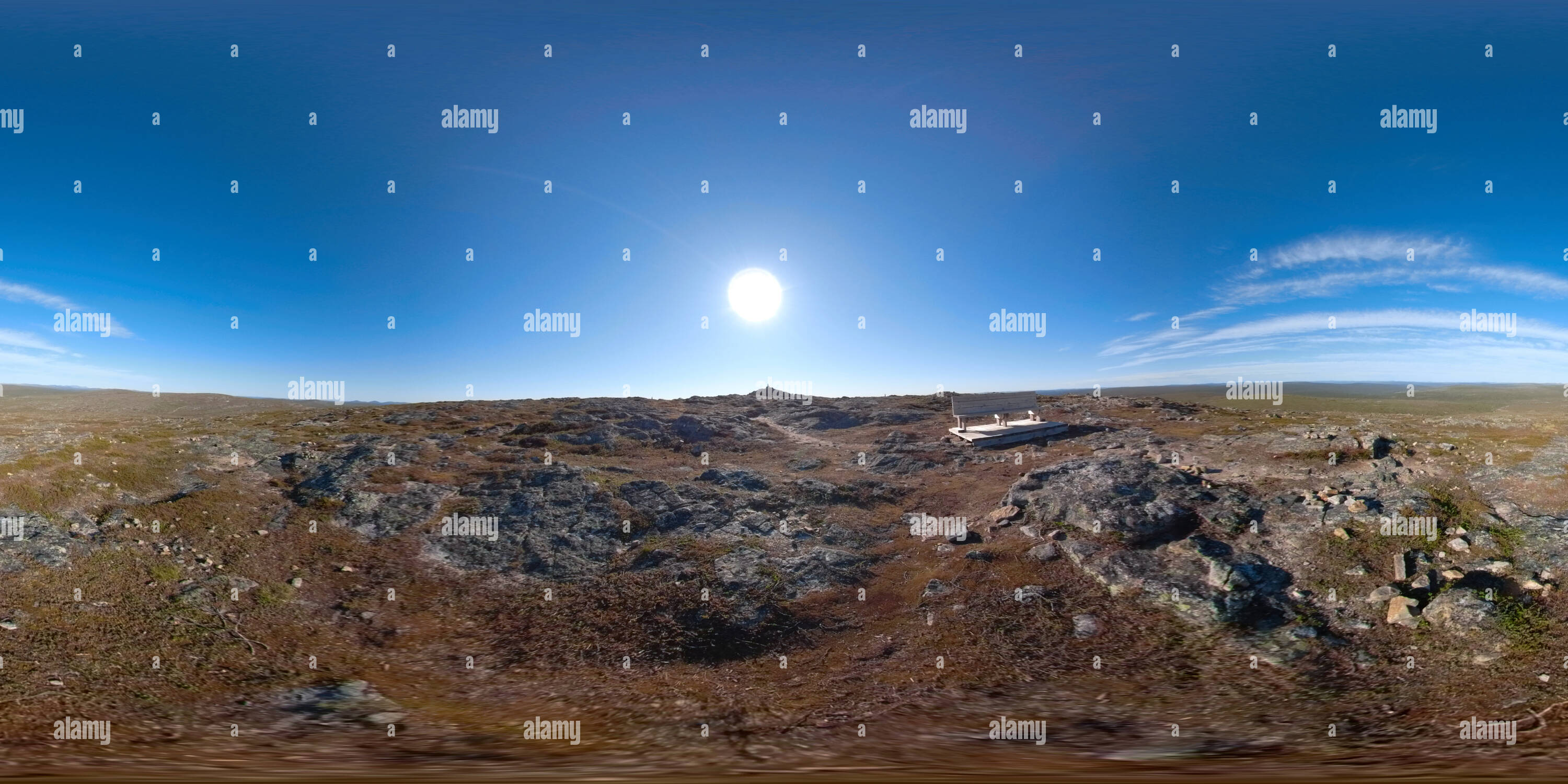 360° view of Kiilopää fell in Lapland Alamy
