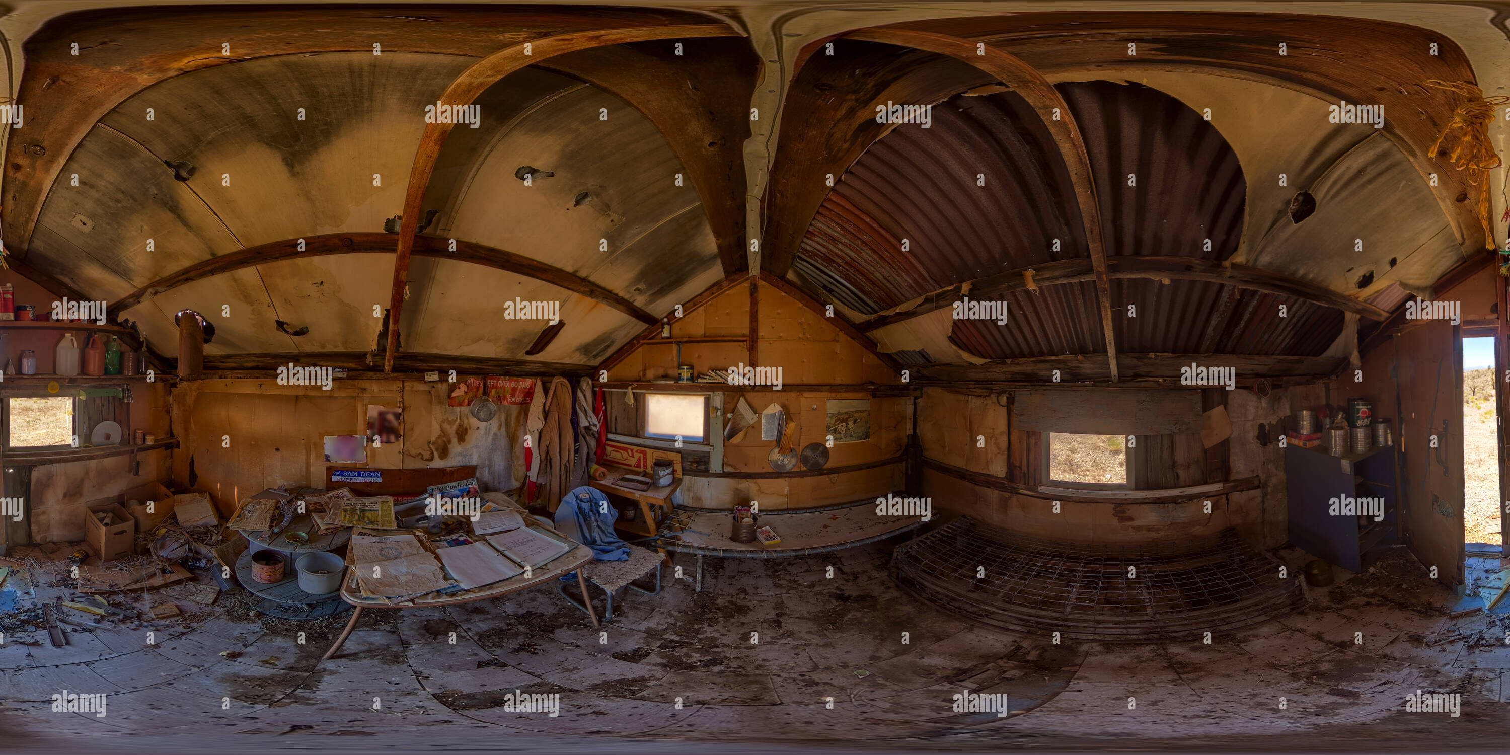 360° view of Cleveland Mine - Cabin One - Inside - Alamy