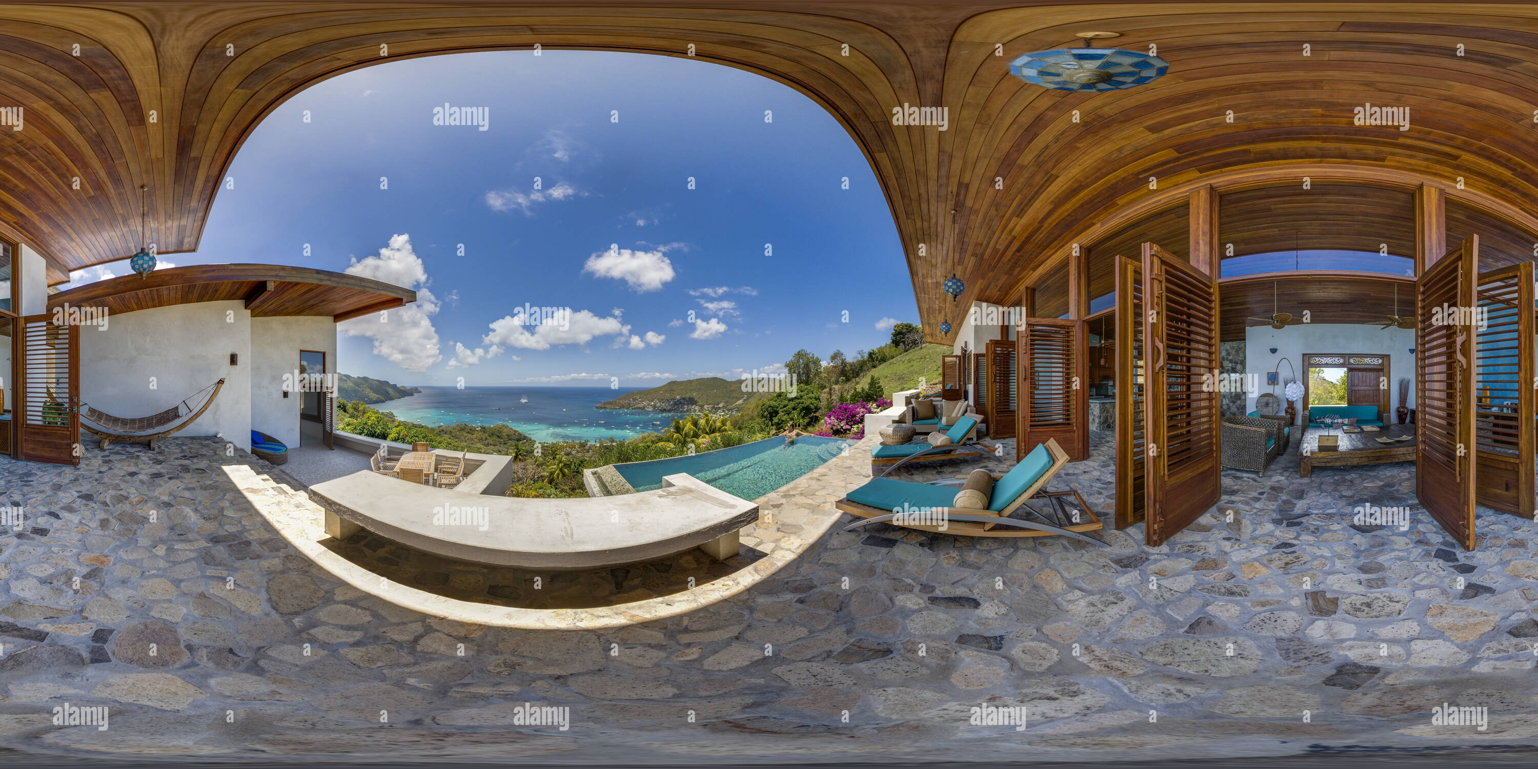 360° view of Letovah Villa, Mount Pleasant, Bequis, St Vincent and the