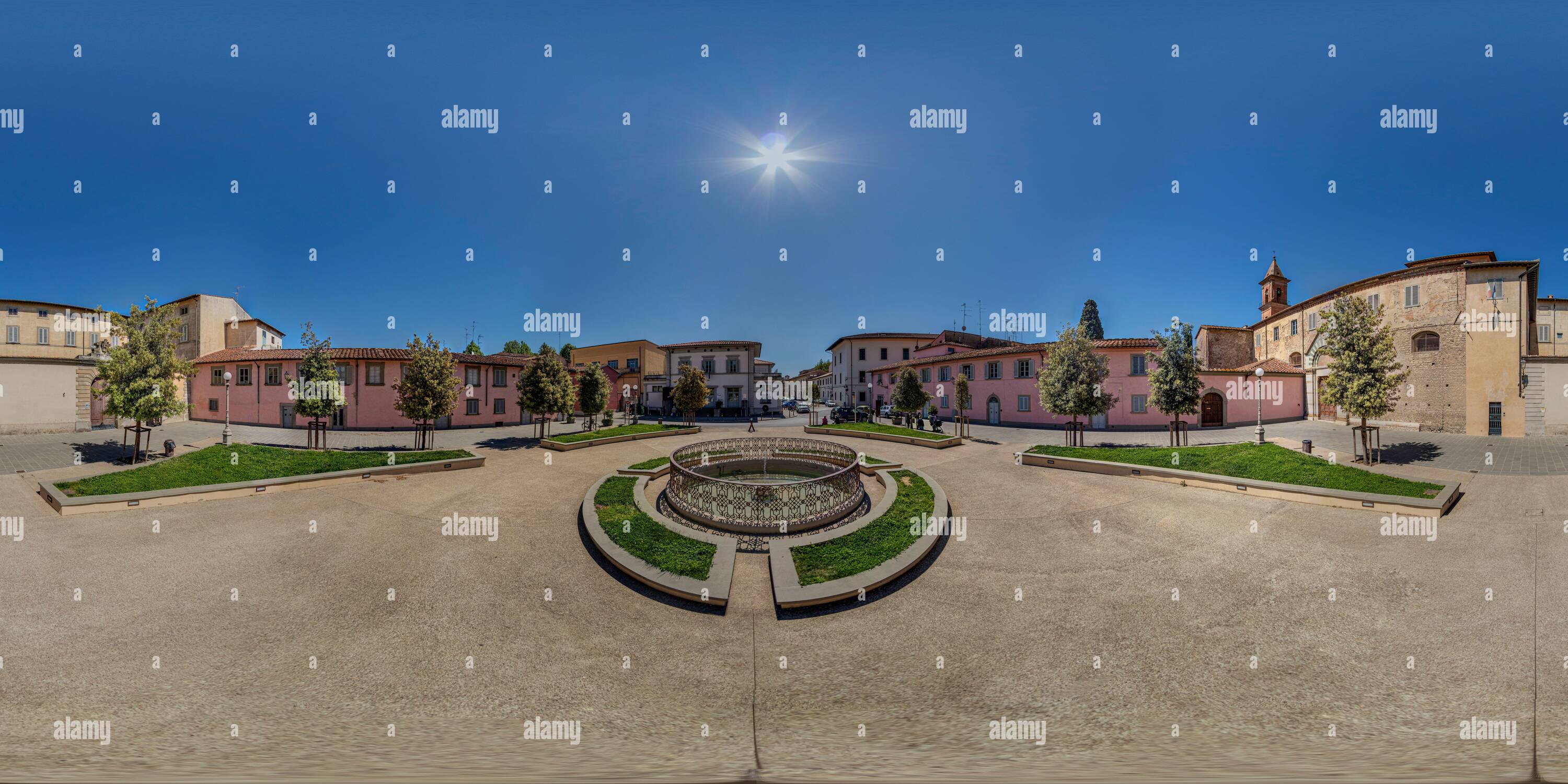 360 degree panoramic view of An unusual and never-before-seen Prato. Spectacular and empty while at the same time, alive and poignant in the 360-degrees images.