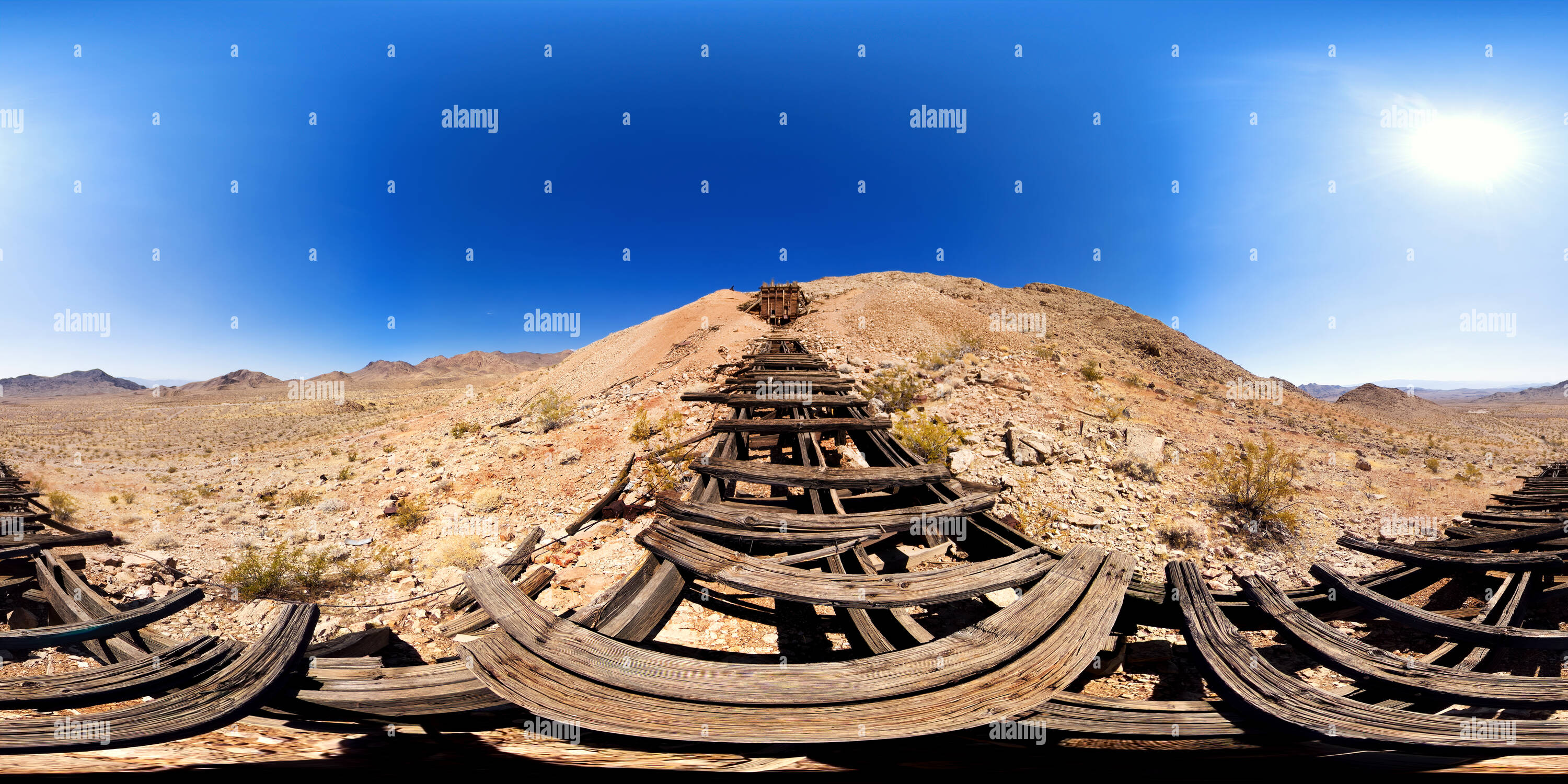 360 degree panoramic view of Noonday Mine Ore Bin and Chute