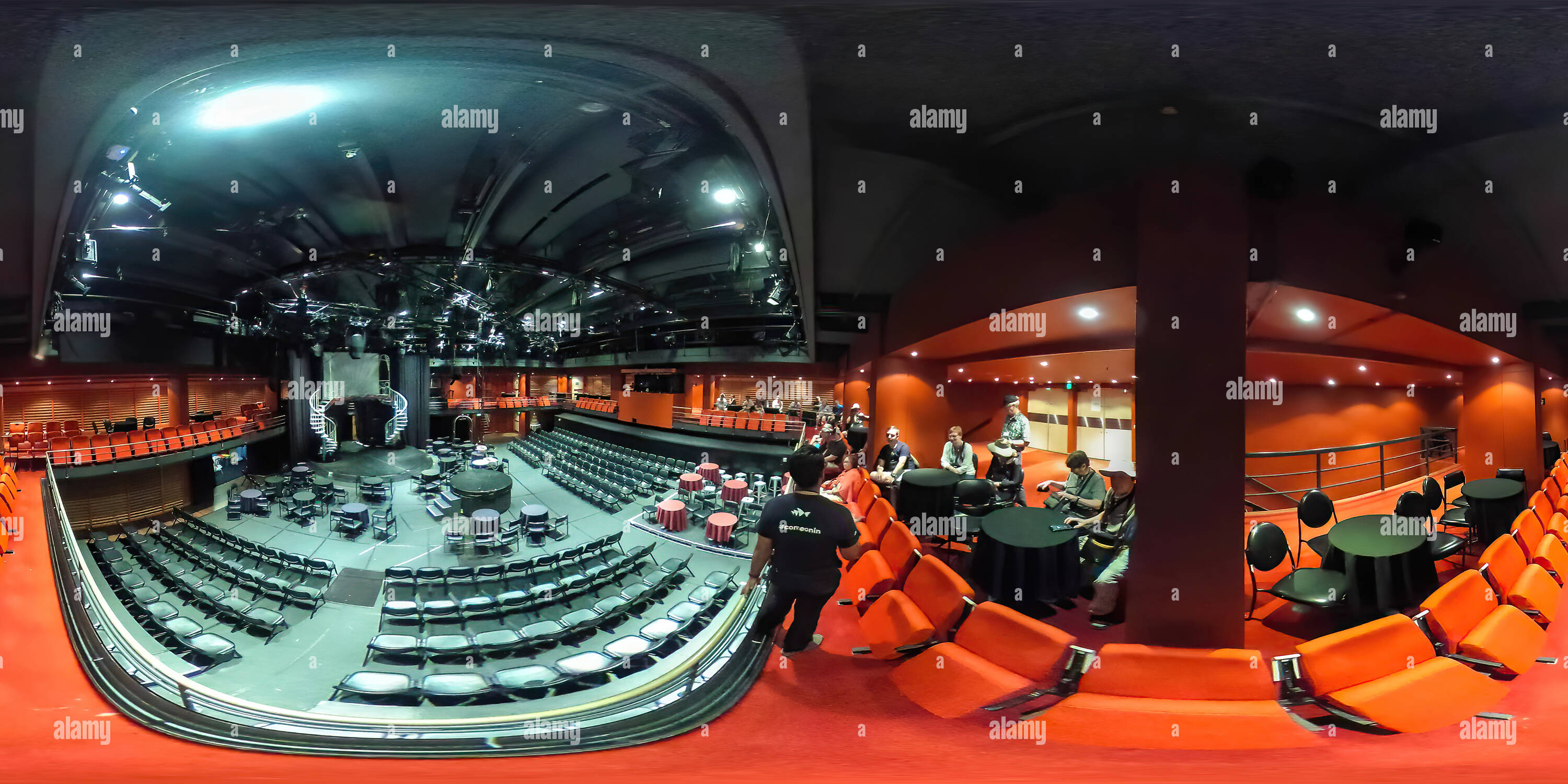 360 degree panoramic view of Studio Theatre, Sydney Opera House, Australia