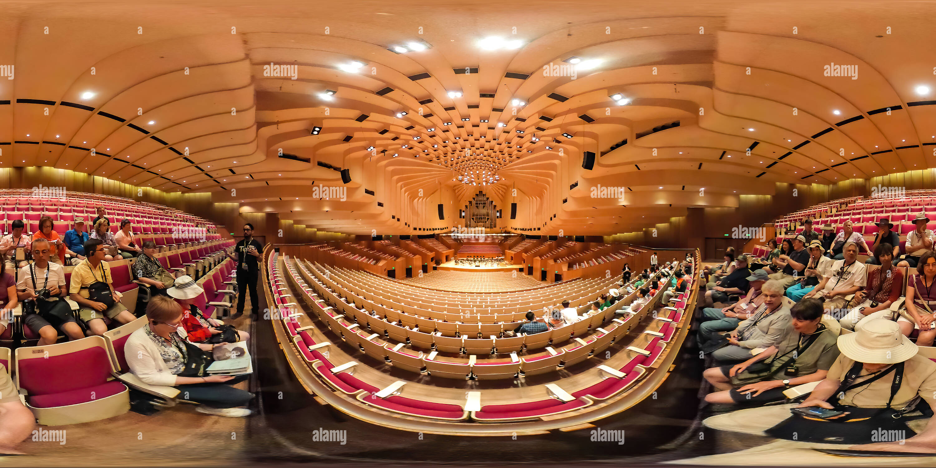 360 degree panoramic view of Concert Hall, Sydney Opera House, Australia