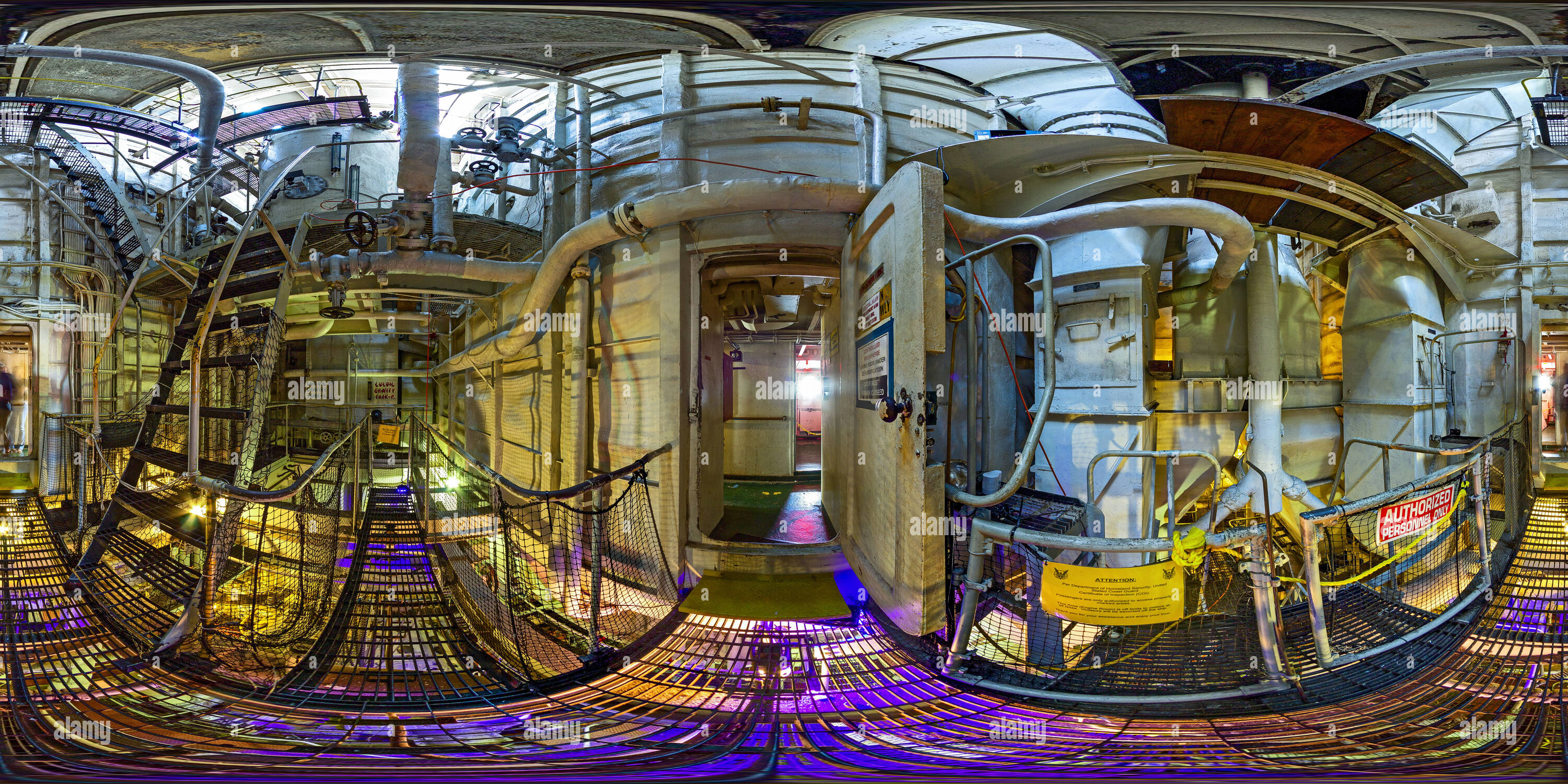 360 degree panoramic view of American Victory Ship Engine Room