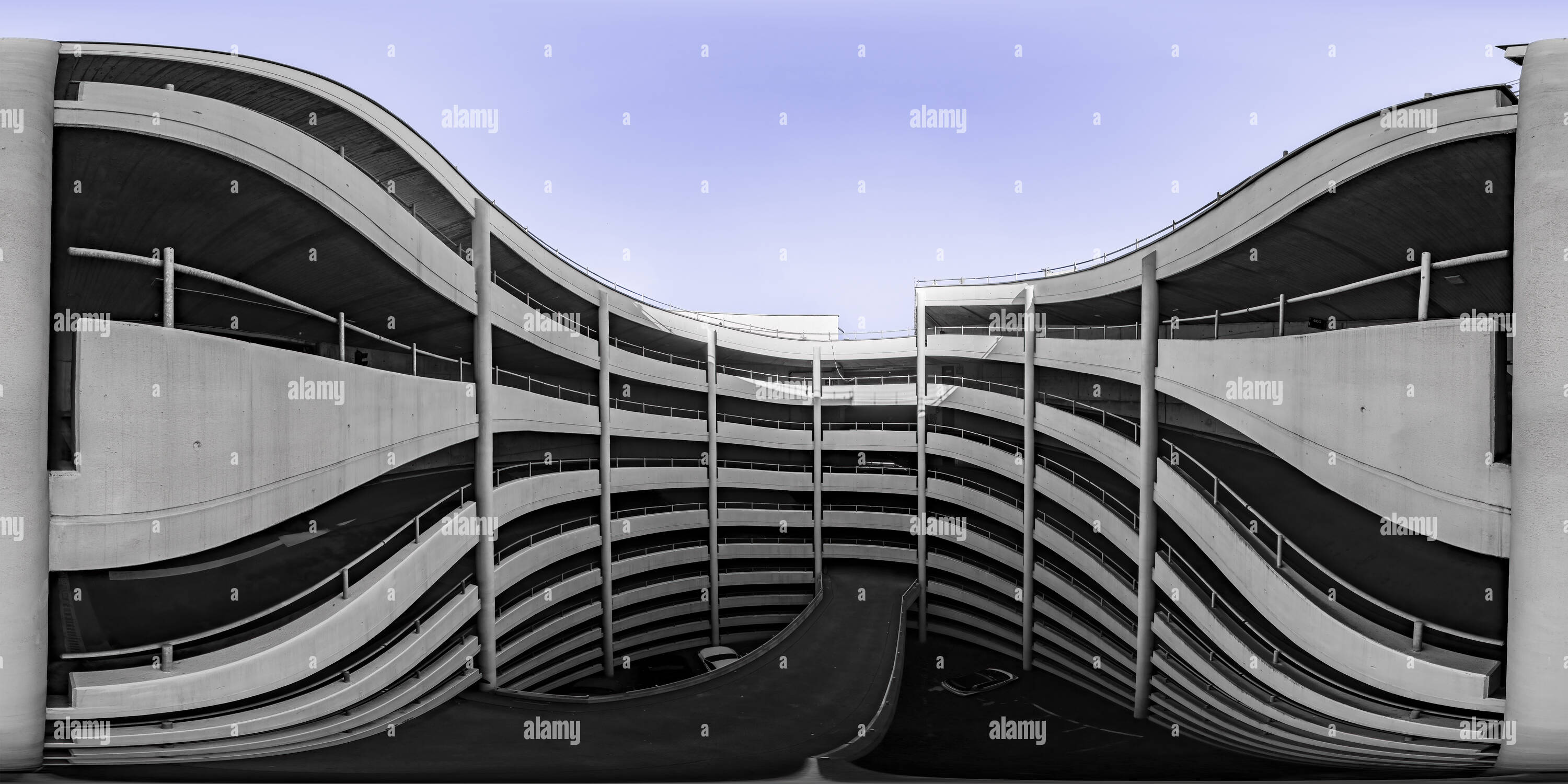 360-view-of-famous-parking-garage-in-munich-alamy