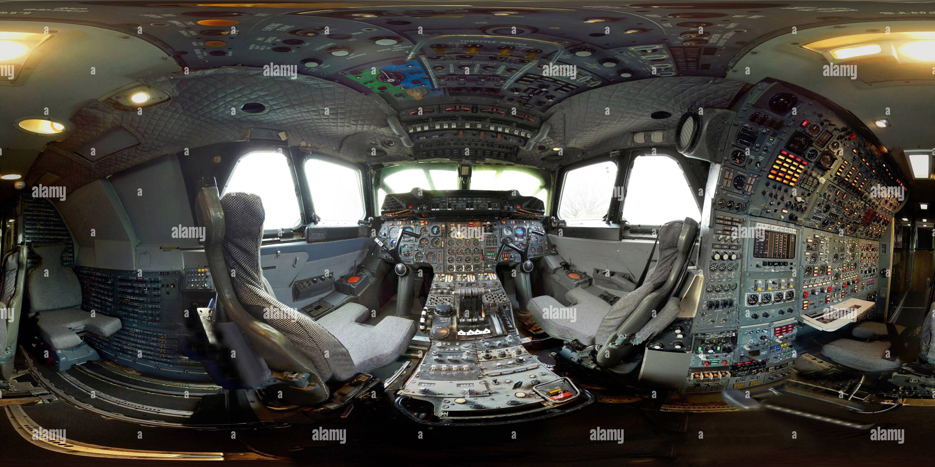 360 View Of THE COCKPIT OF A CONCORDE AIRCRAFT PHOTO CREDIT MARK 