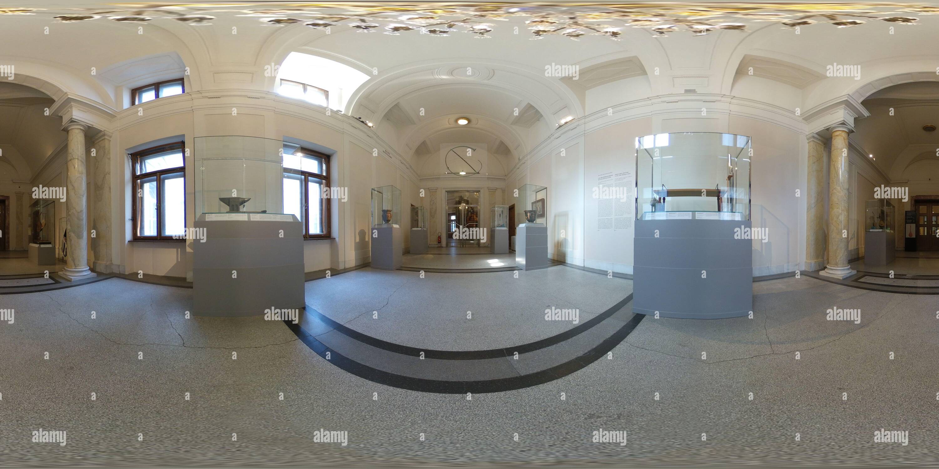 360 degree panoramic view of Museum of Ethnology, Vienna