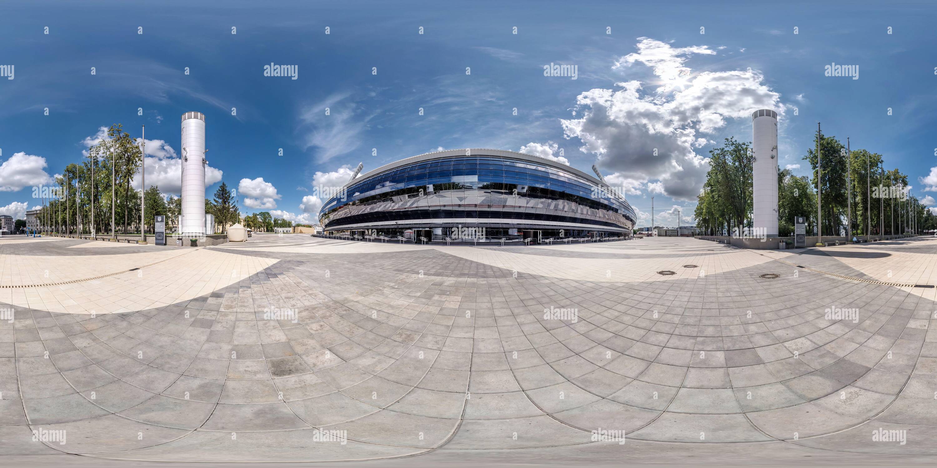 360° View Of MINSK, BELARUS - JULY 2020: Full Seamless Spherical Hdri ...