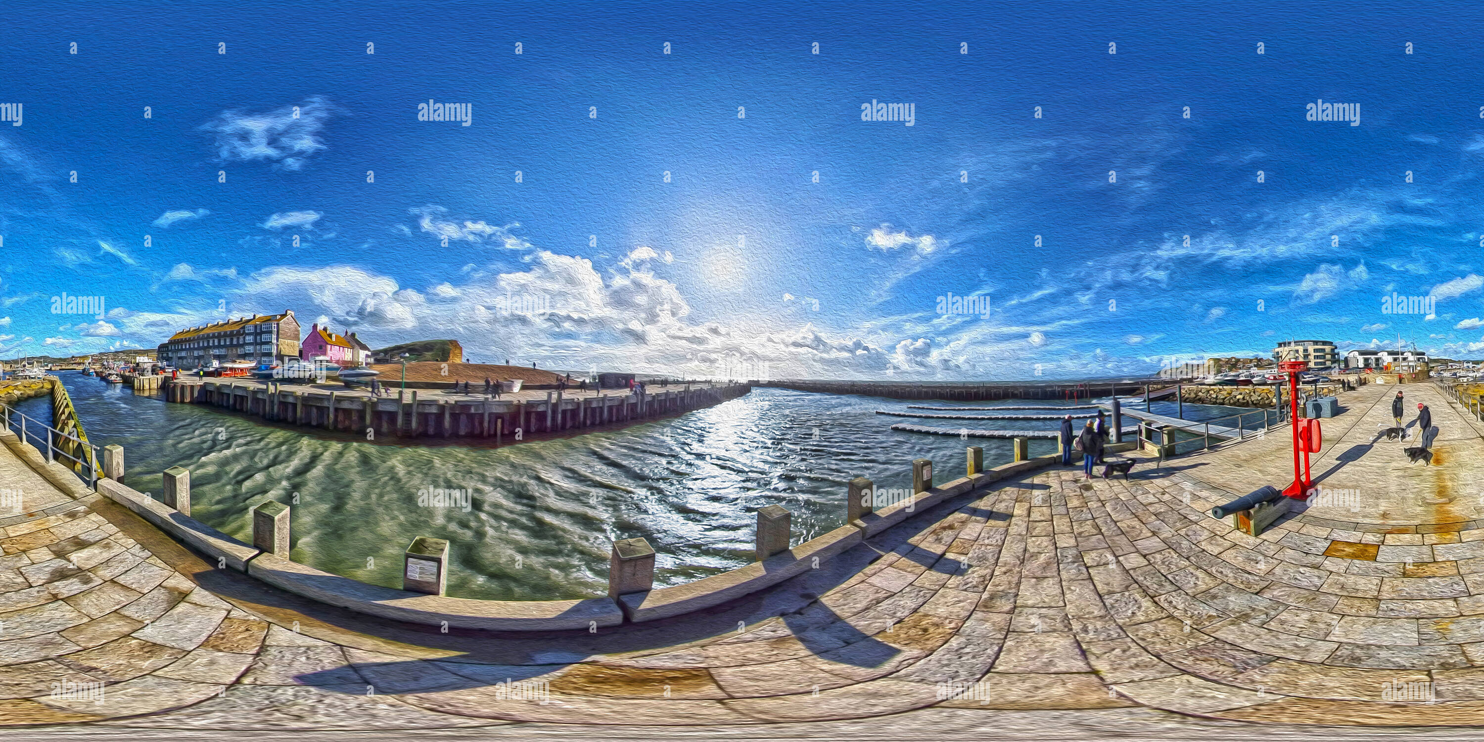 360° View Of Bridport Harbour West Bay Dorset United Kingdom Alamy