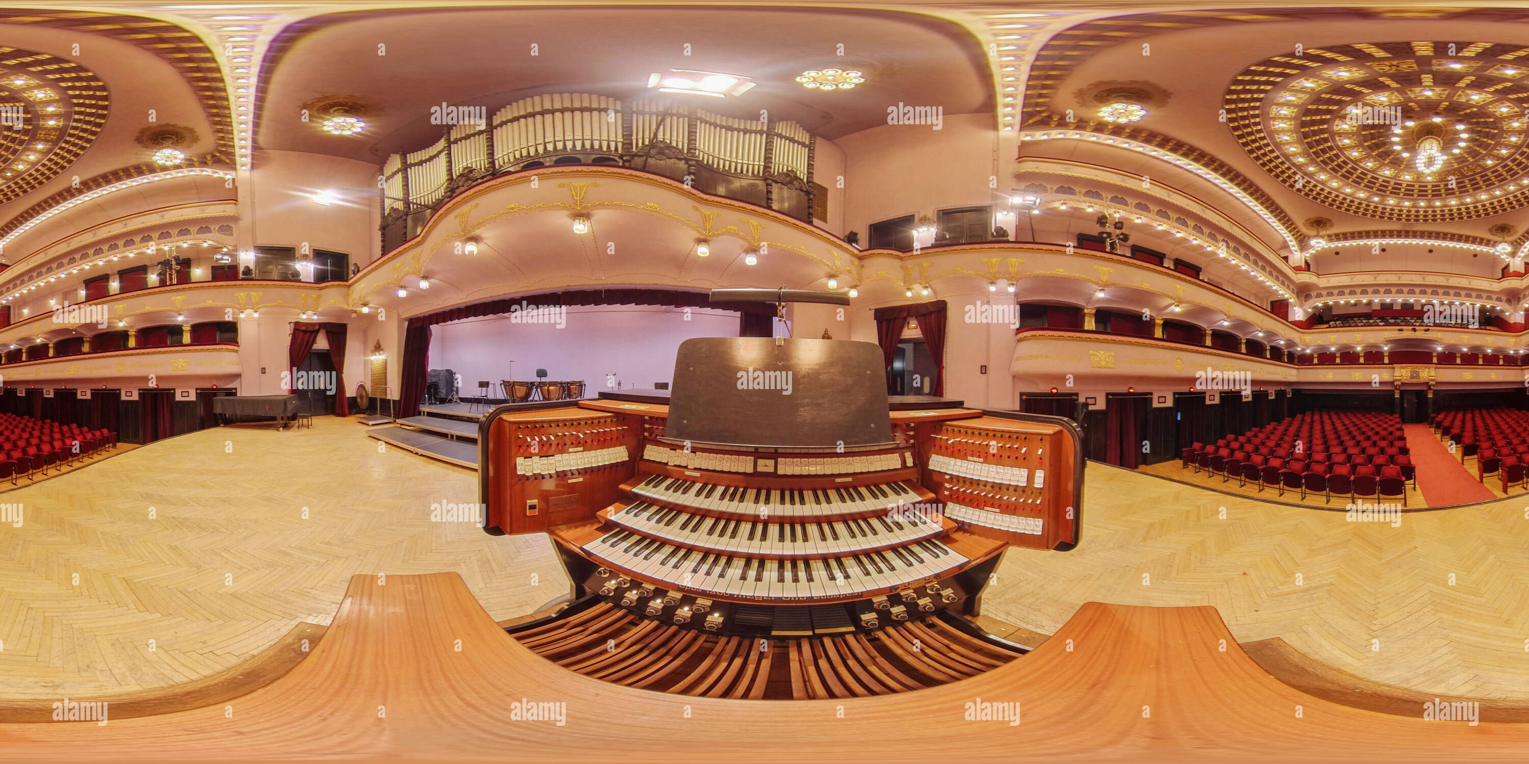 360° view of The Rieger organ in the Great Concert Hall - Alamy