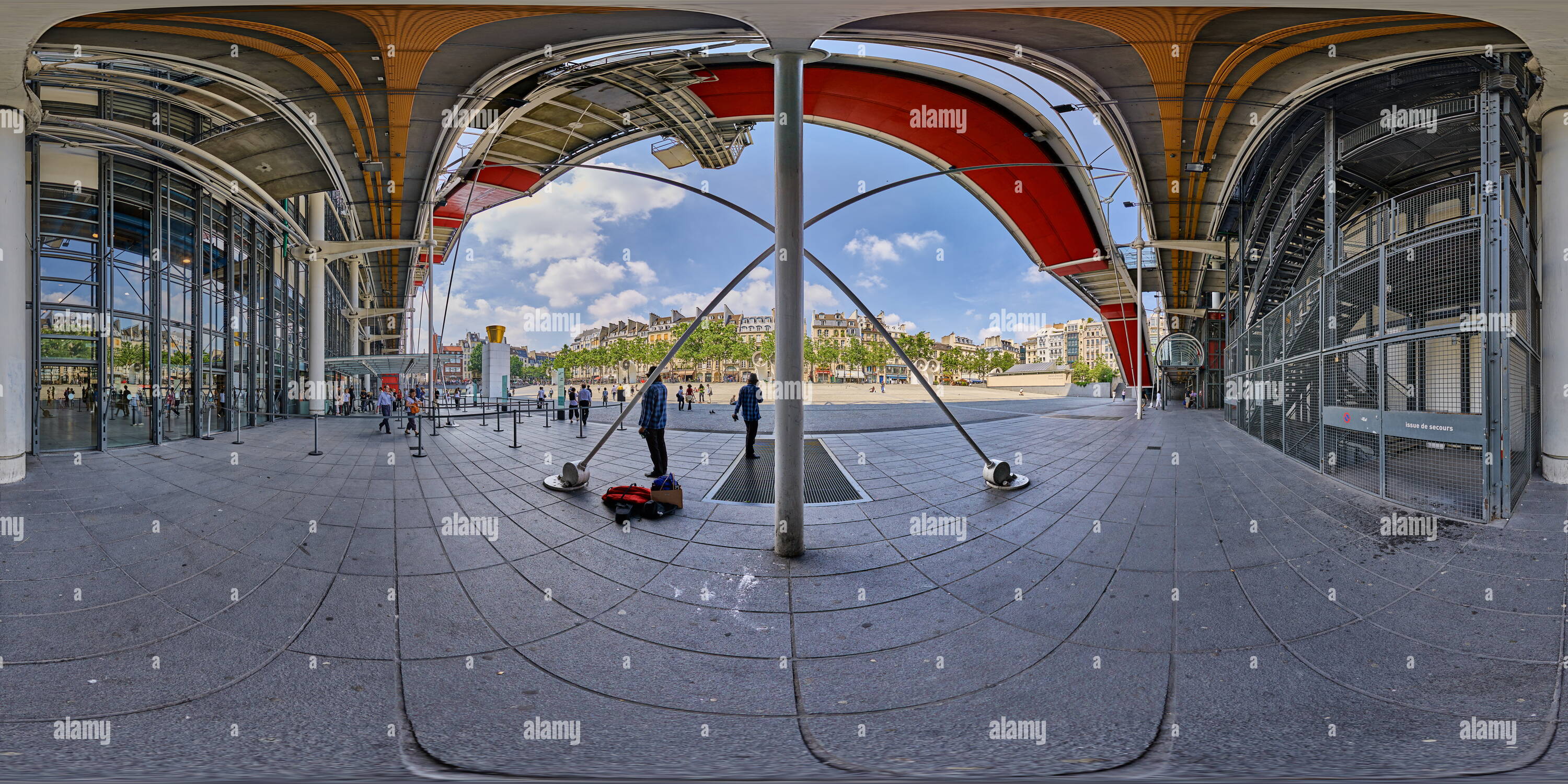 360° view of Pompidou Centre, Paris, France Alamy