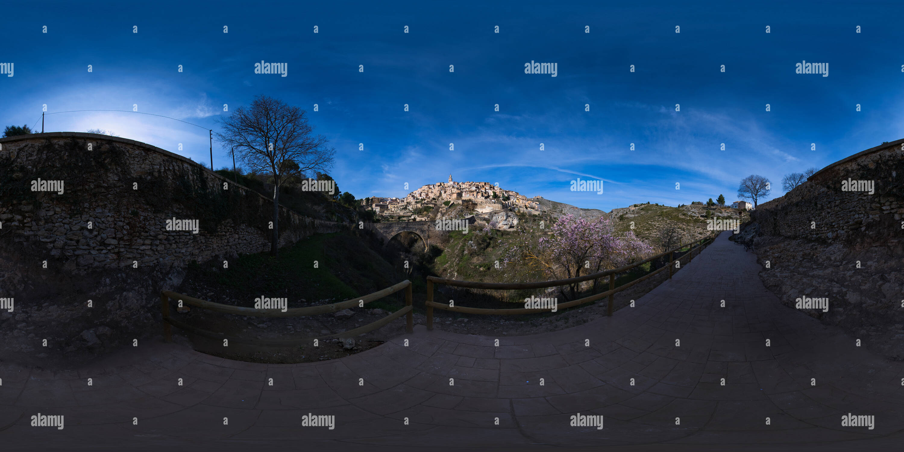 360 View Of Small Town With Old Houses Alamy