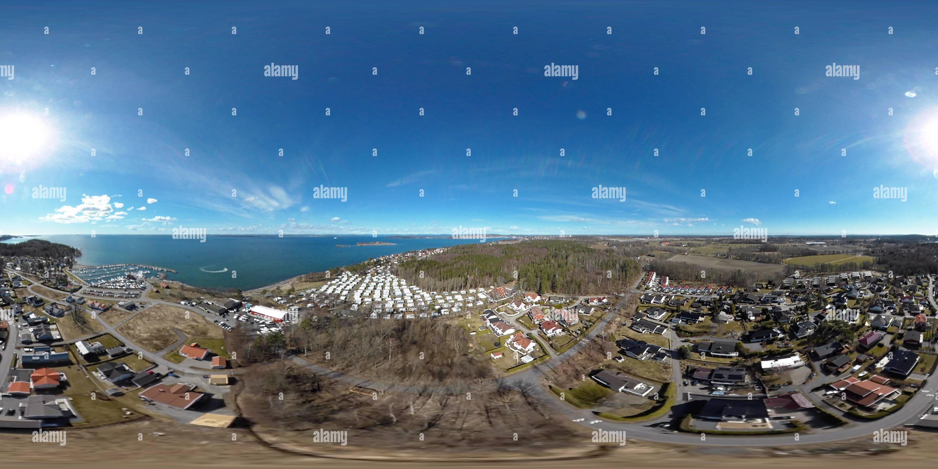 360° view of Fuglevik, Moss, Norway Alamy