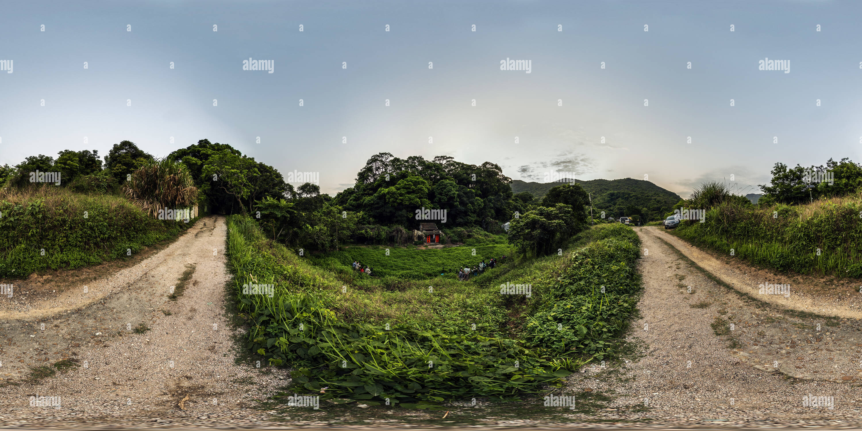 360° view of Sha Lo Tung(大埔沙螺洞), Tai Po, HK Alamy