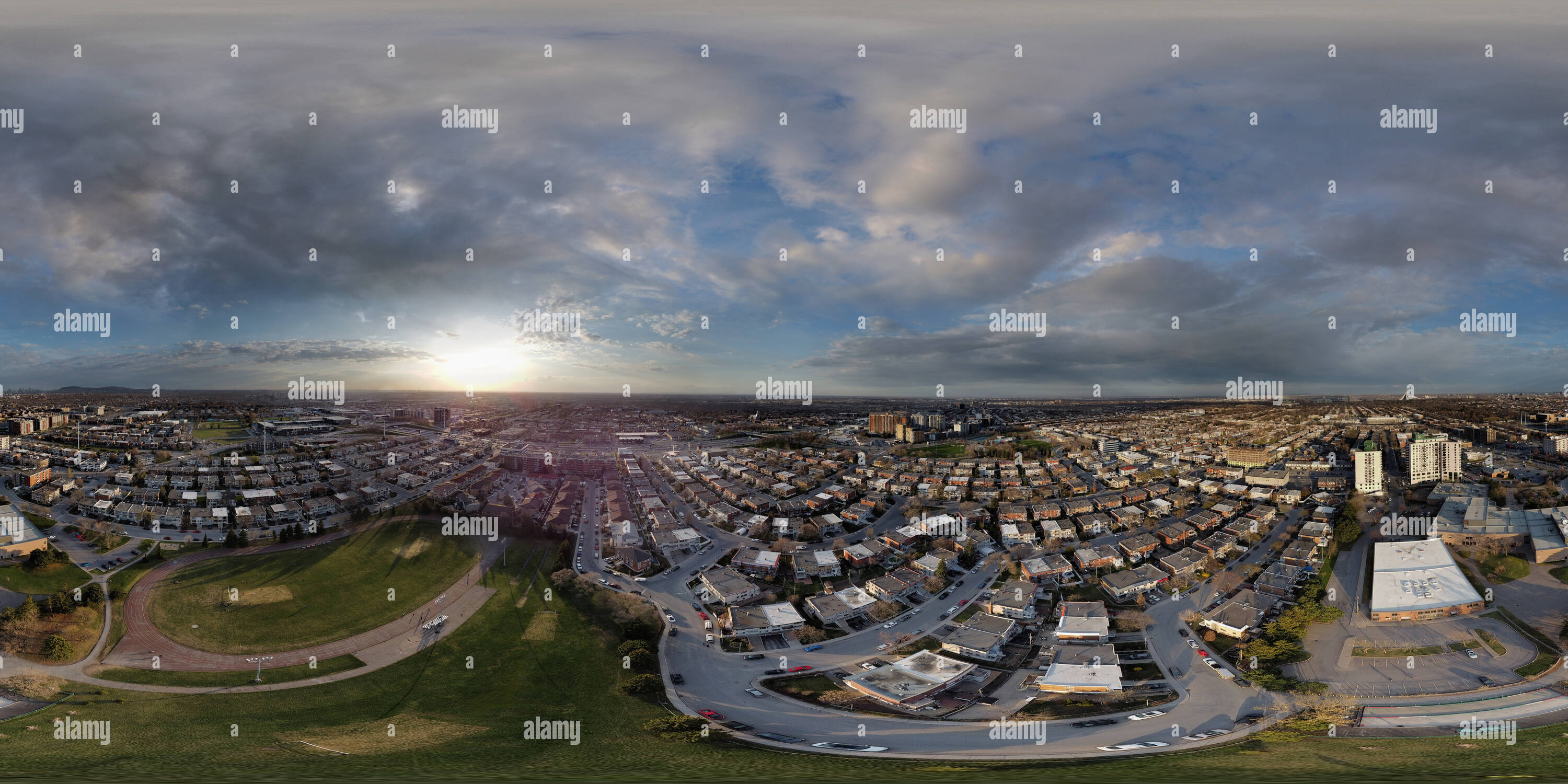 360° view of Aerial 360 panorama of Saint-Leonard - Alamy