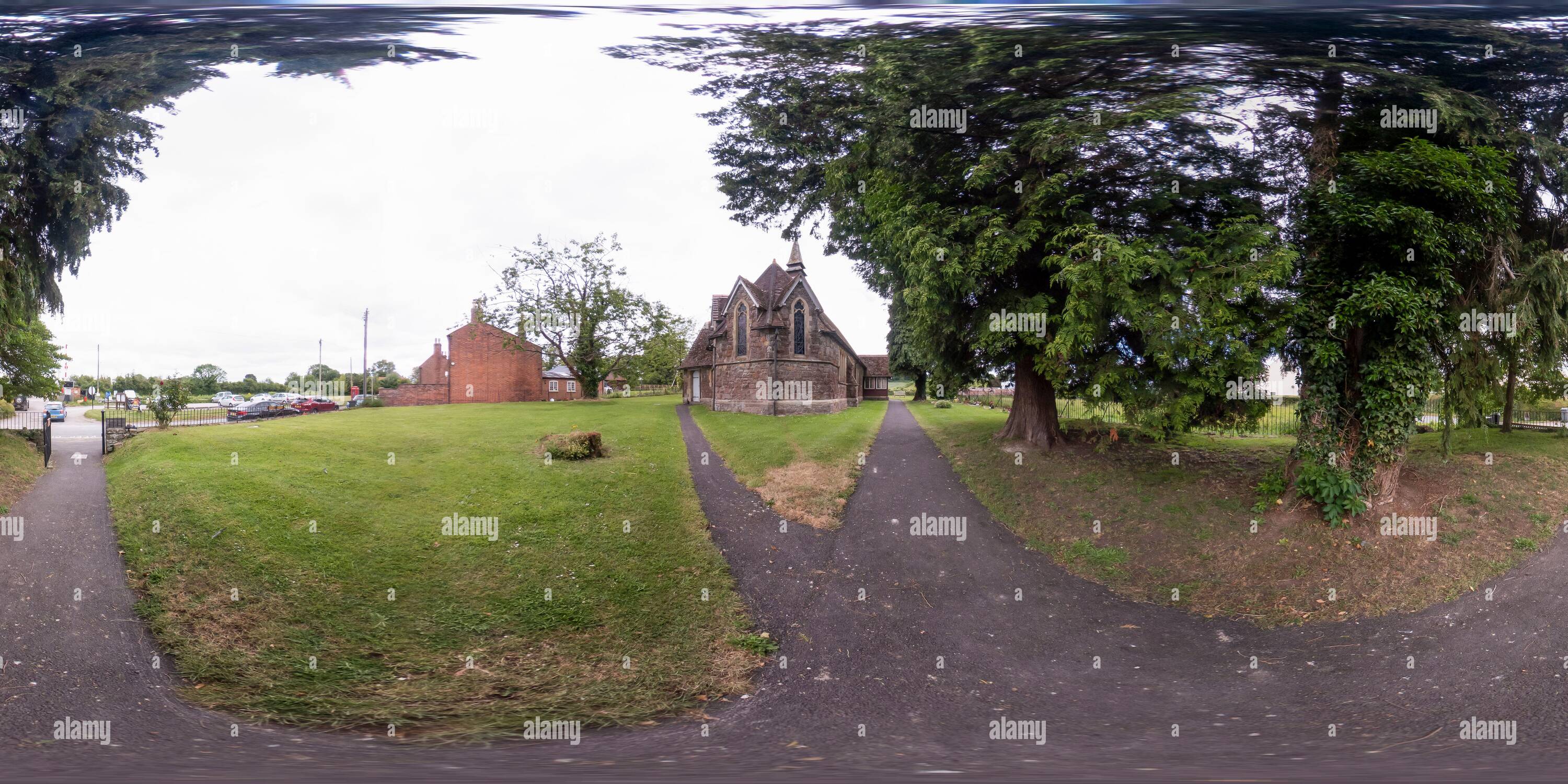 360° view of Gloucestershire, UK June 22 2021. Full spherical