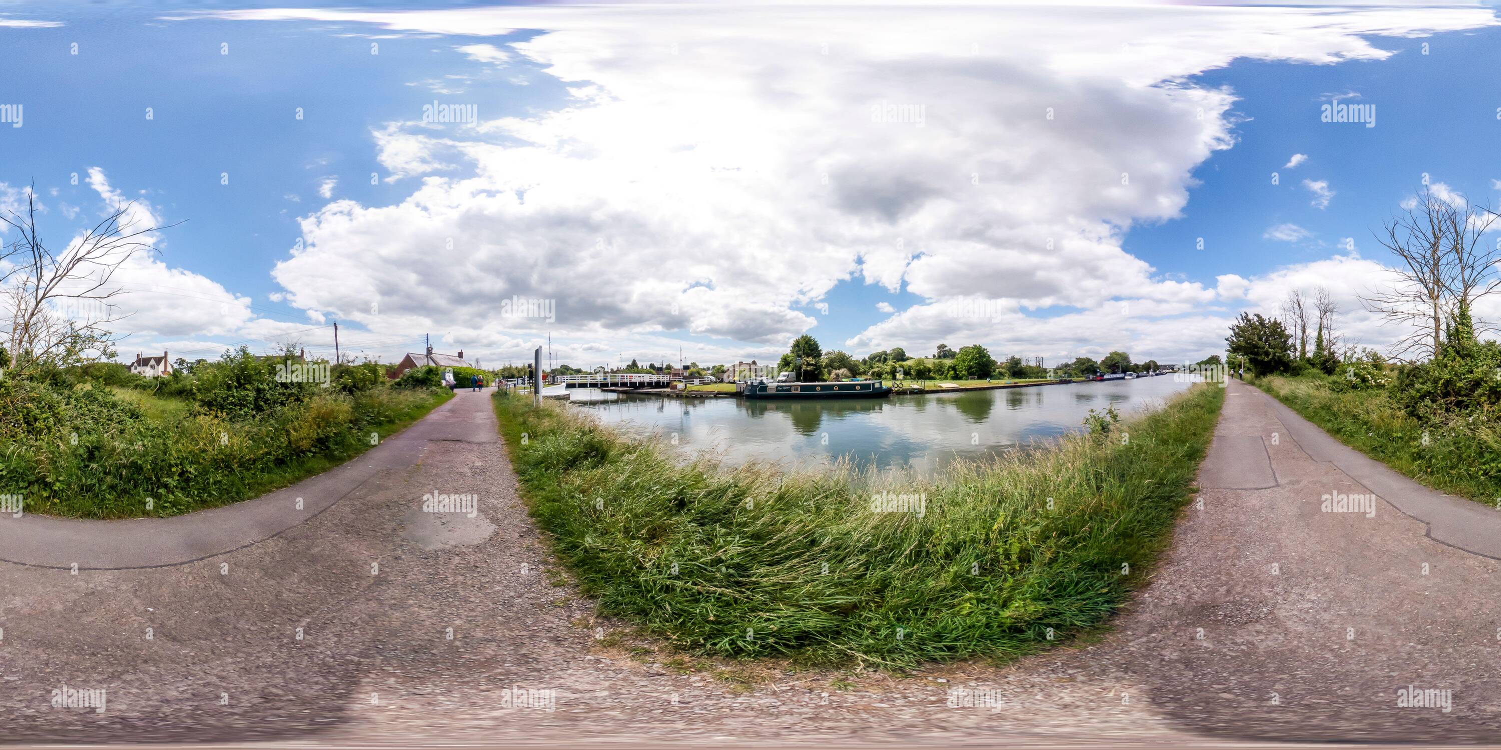360° view of Gloucestershire, UK June 22 2021. Full spherical