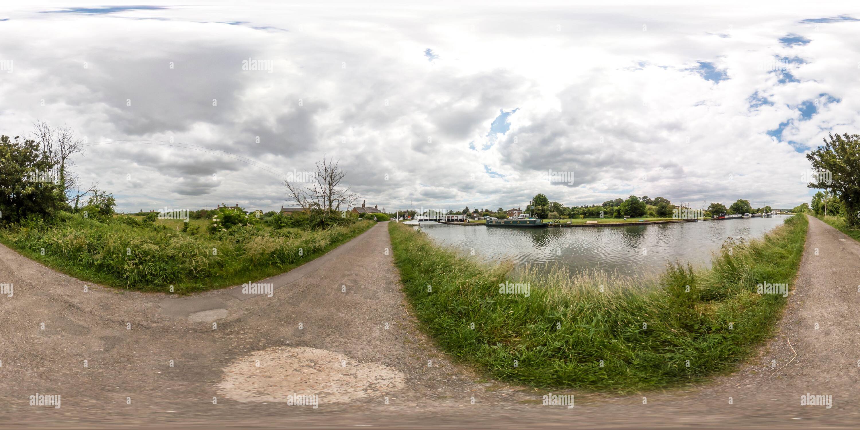 360° view of Gloucestershire, UK June 22 2021. Full spherical