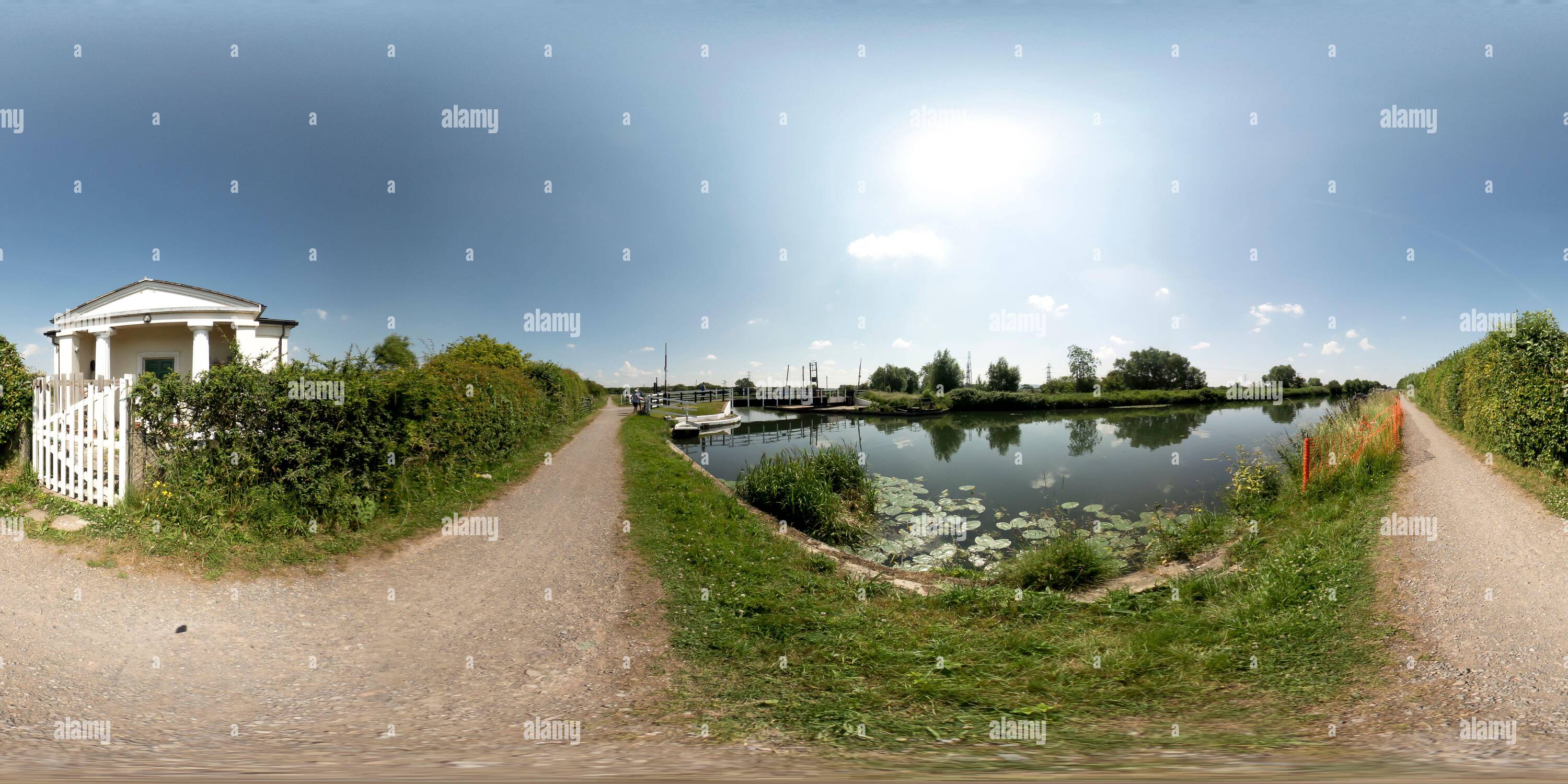 360° view of Gloucestershire, UK – June 23 2021. Full spherical 