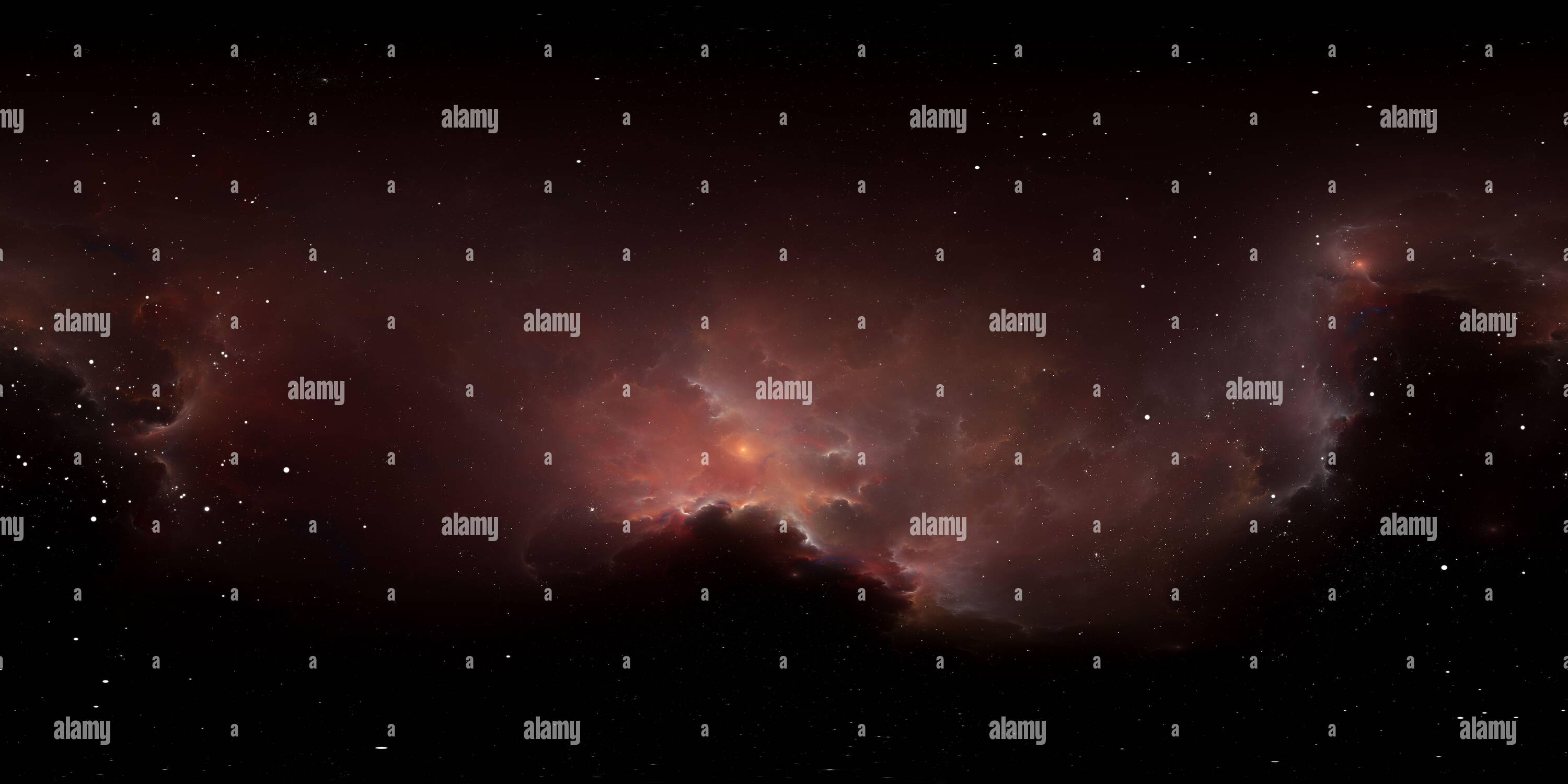 360° view of 360 degree interstellar cloud of dust and gas. Space