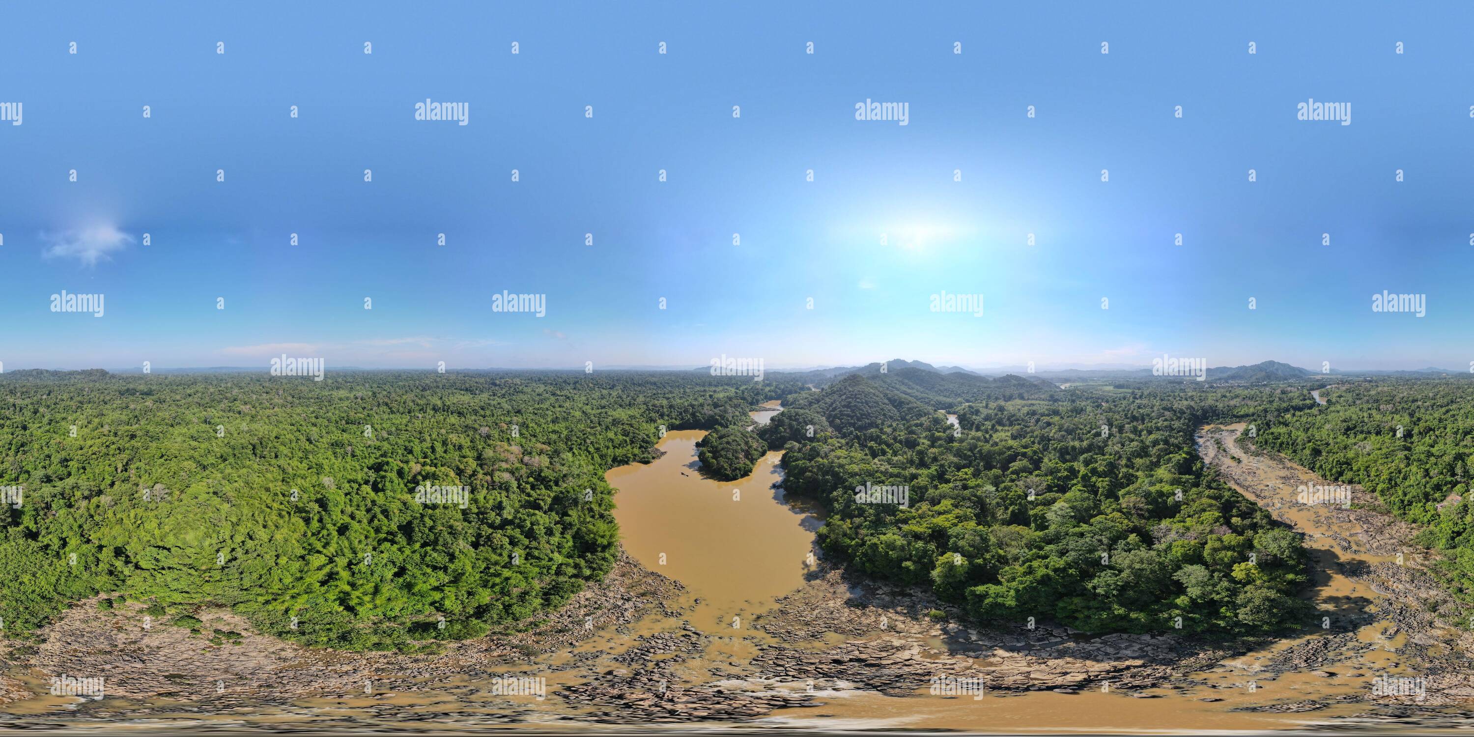 360 degree panoramic view of Ben Cu Rapids