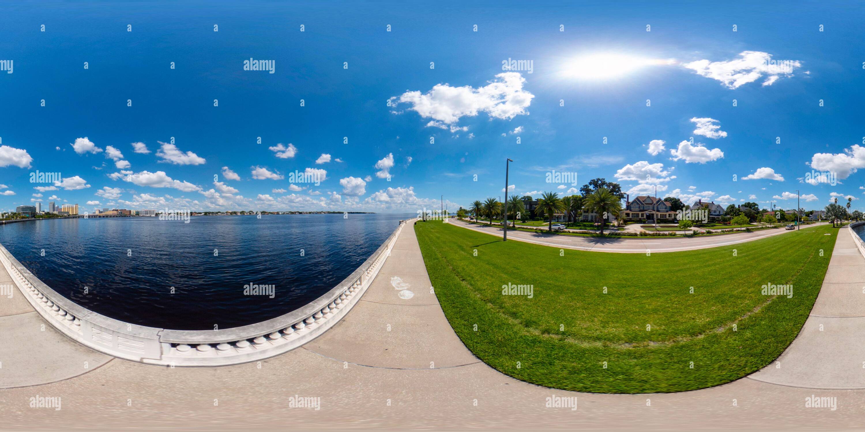 360° view of 360vr photo Bayshore Boulevard Tampa FL USA - Alamy