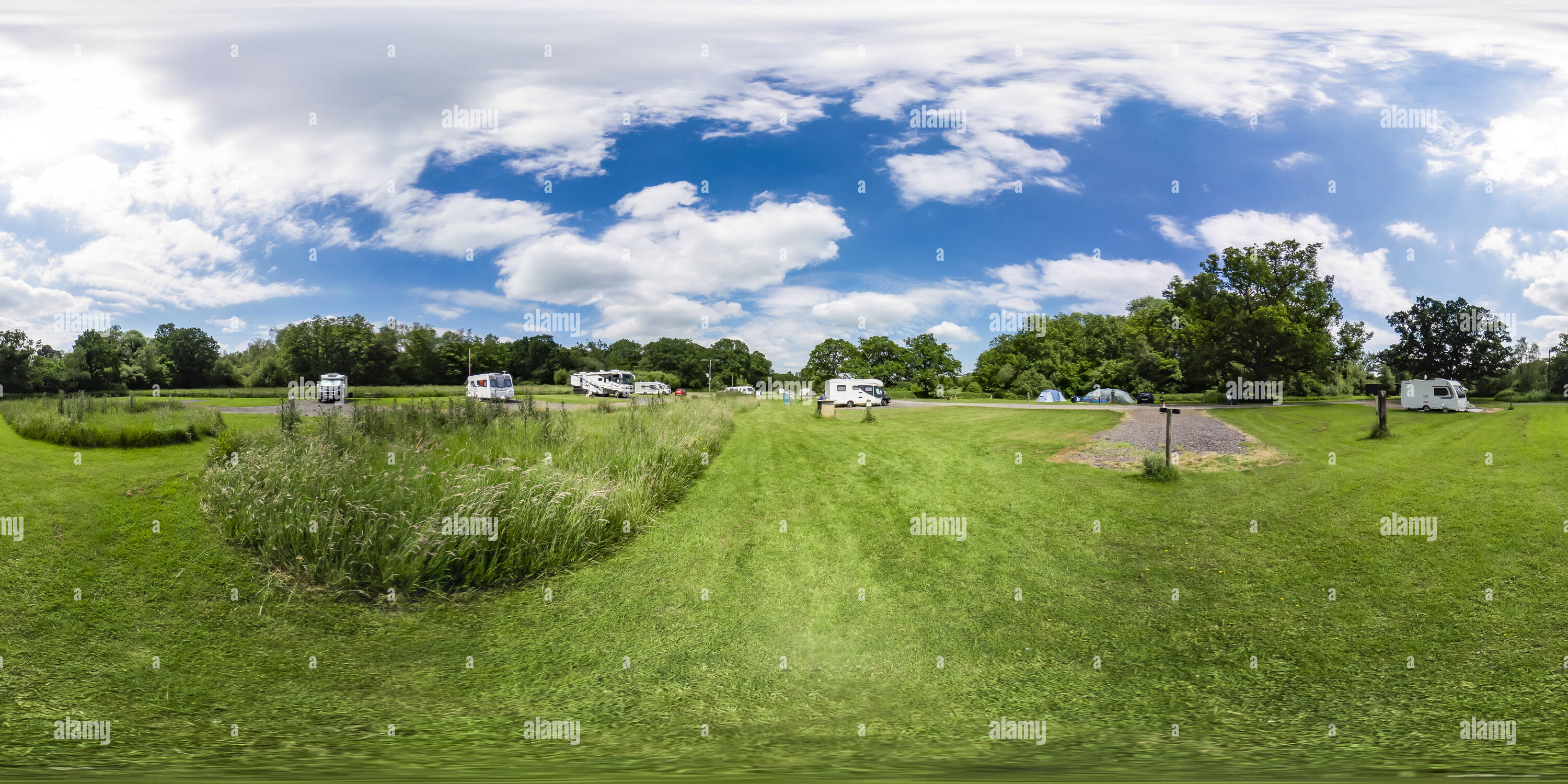 360° view of Summer holidays in Romsey, Hampshire Alamy