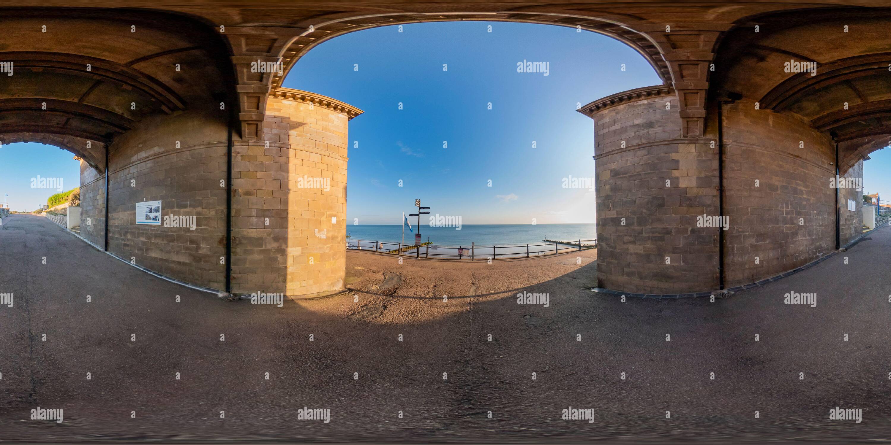 360° view of Sheringham seafront on the North Norfolk coast captured