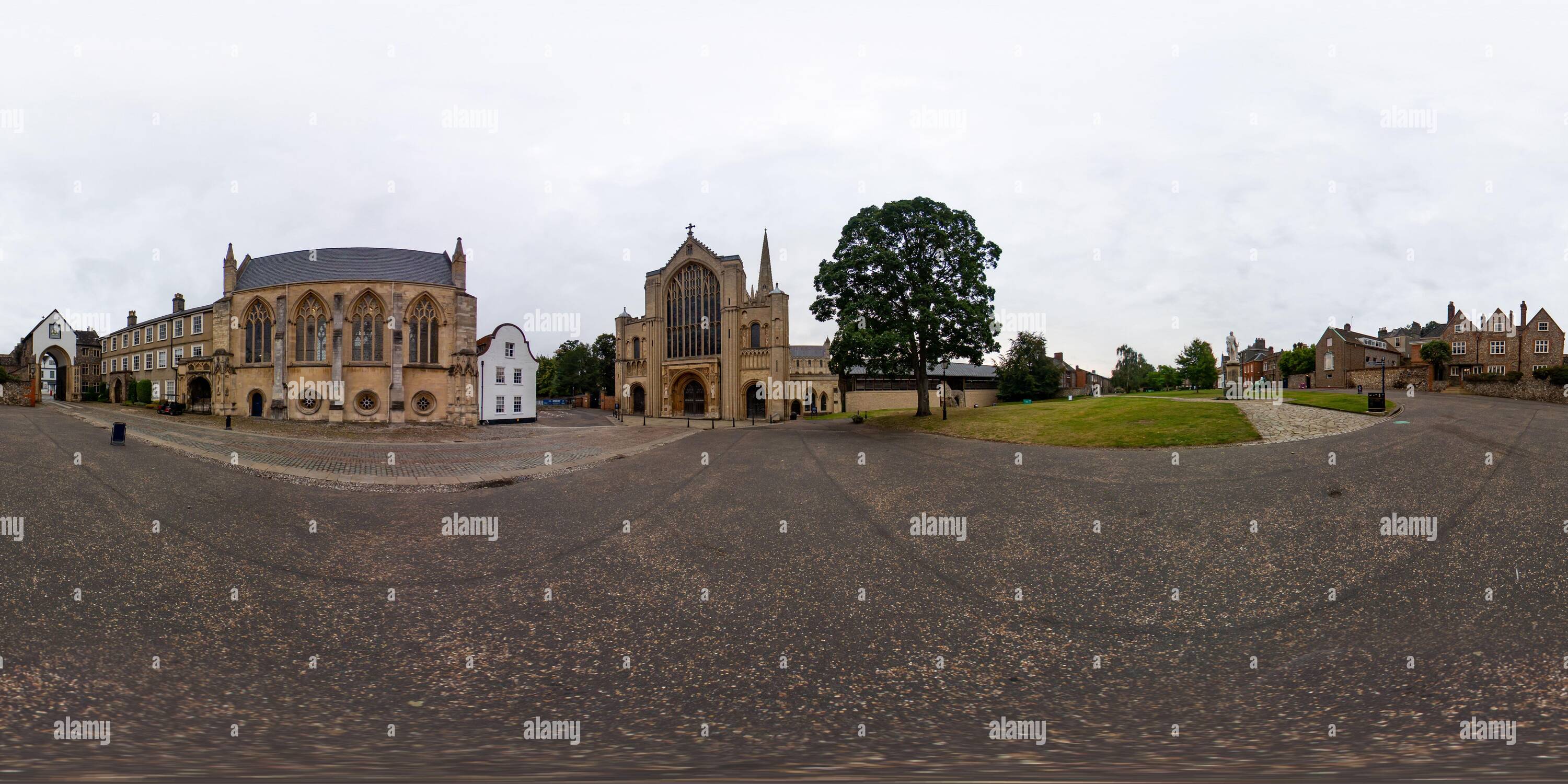 360° view of Norwich, Norfolk – September 11 2021. The historical ...