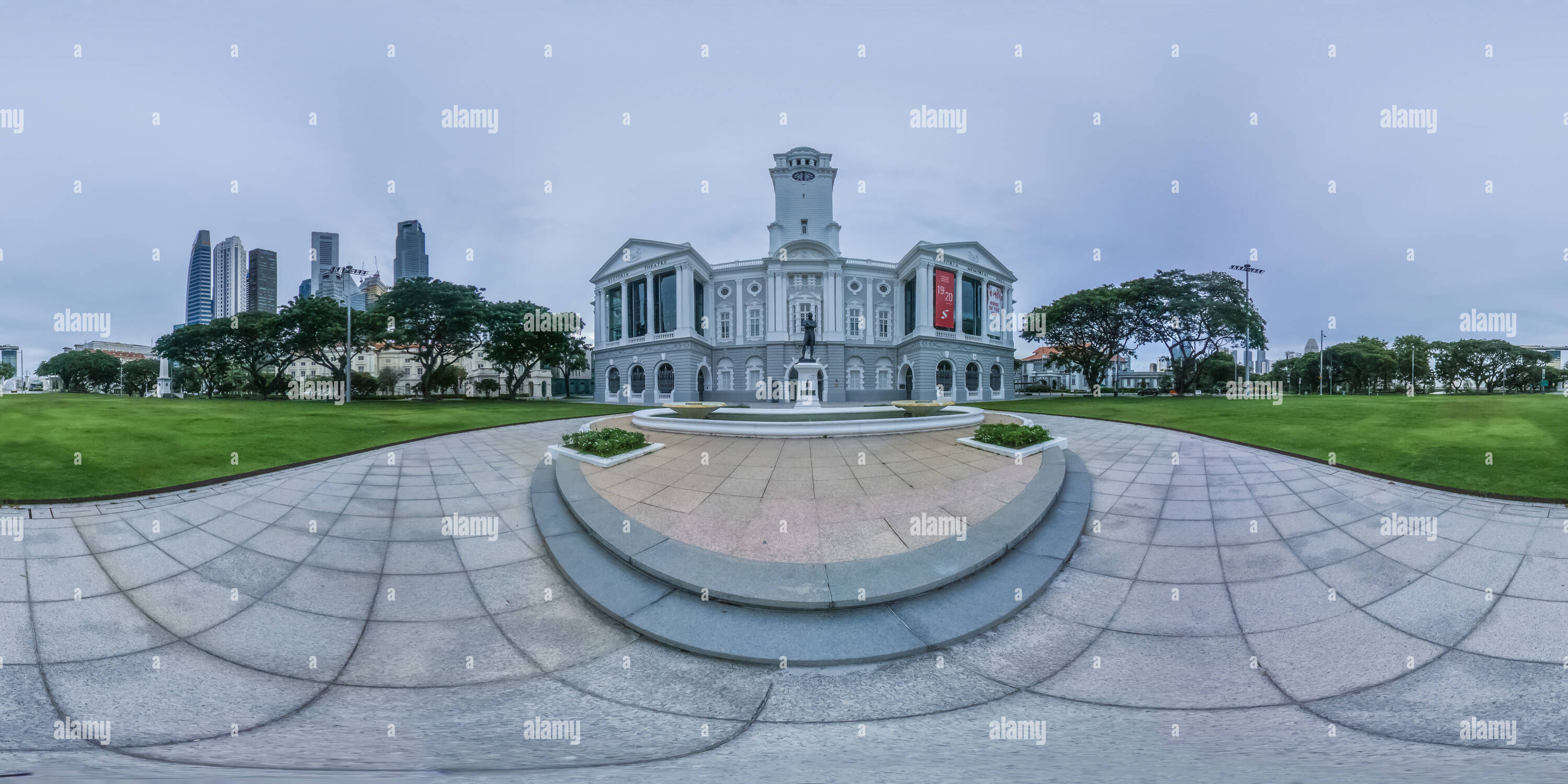 360° view of Singapore Victoria Concert Hall Alamy