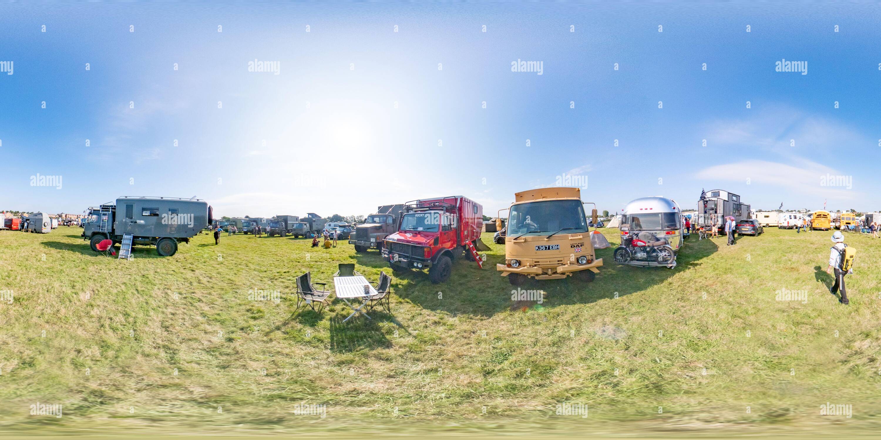 360 View Of 360 Spherical Panorama Captured At The International 4x4 And Campervan Show Held At Stratford Racecourse September 21 Alamy